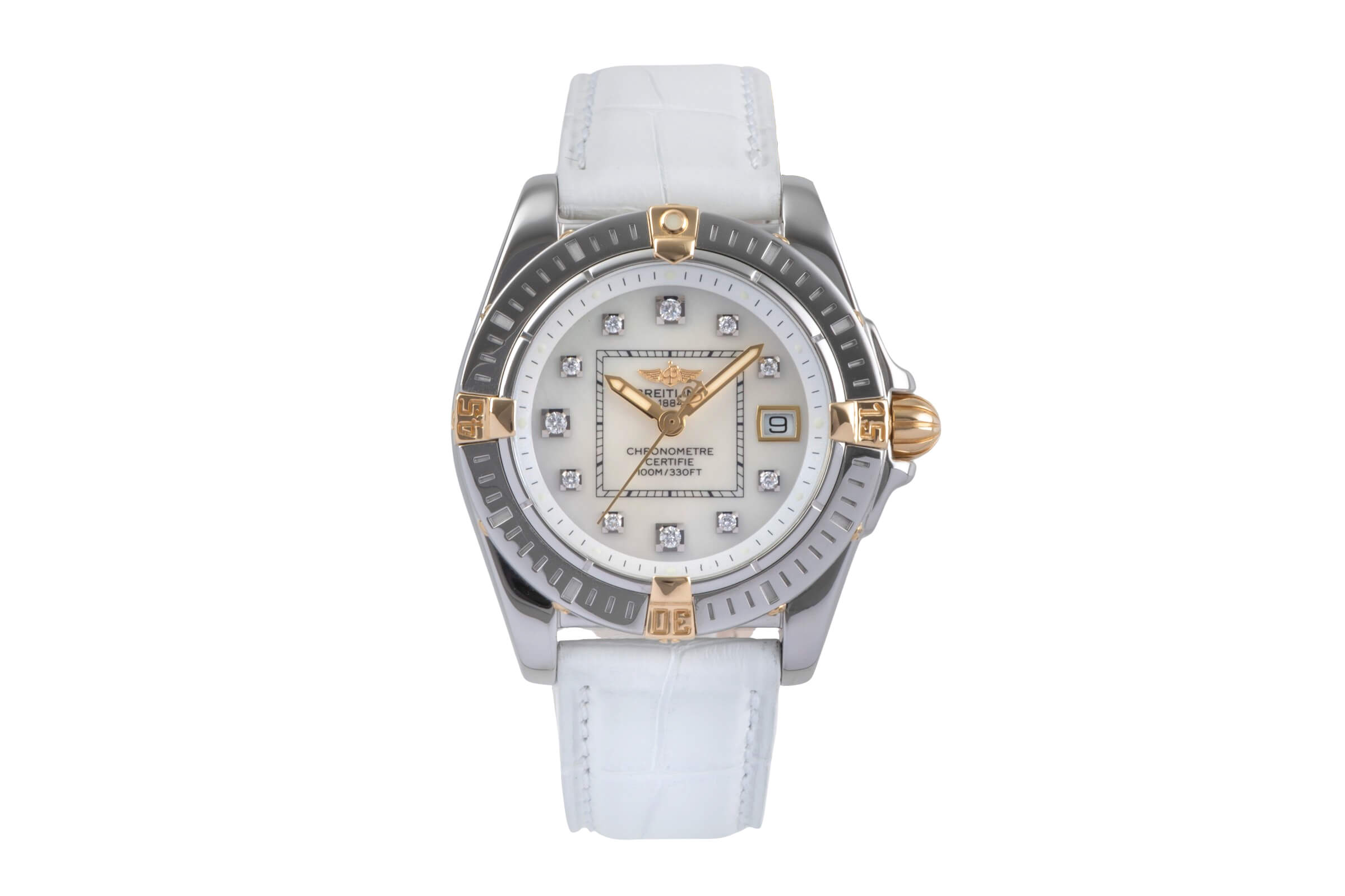 Breitling Galactic 32 acciaio / oro quarzo orologio da donna B71356  [2502149]