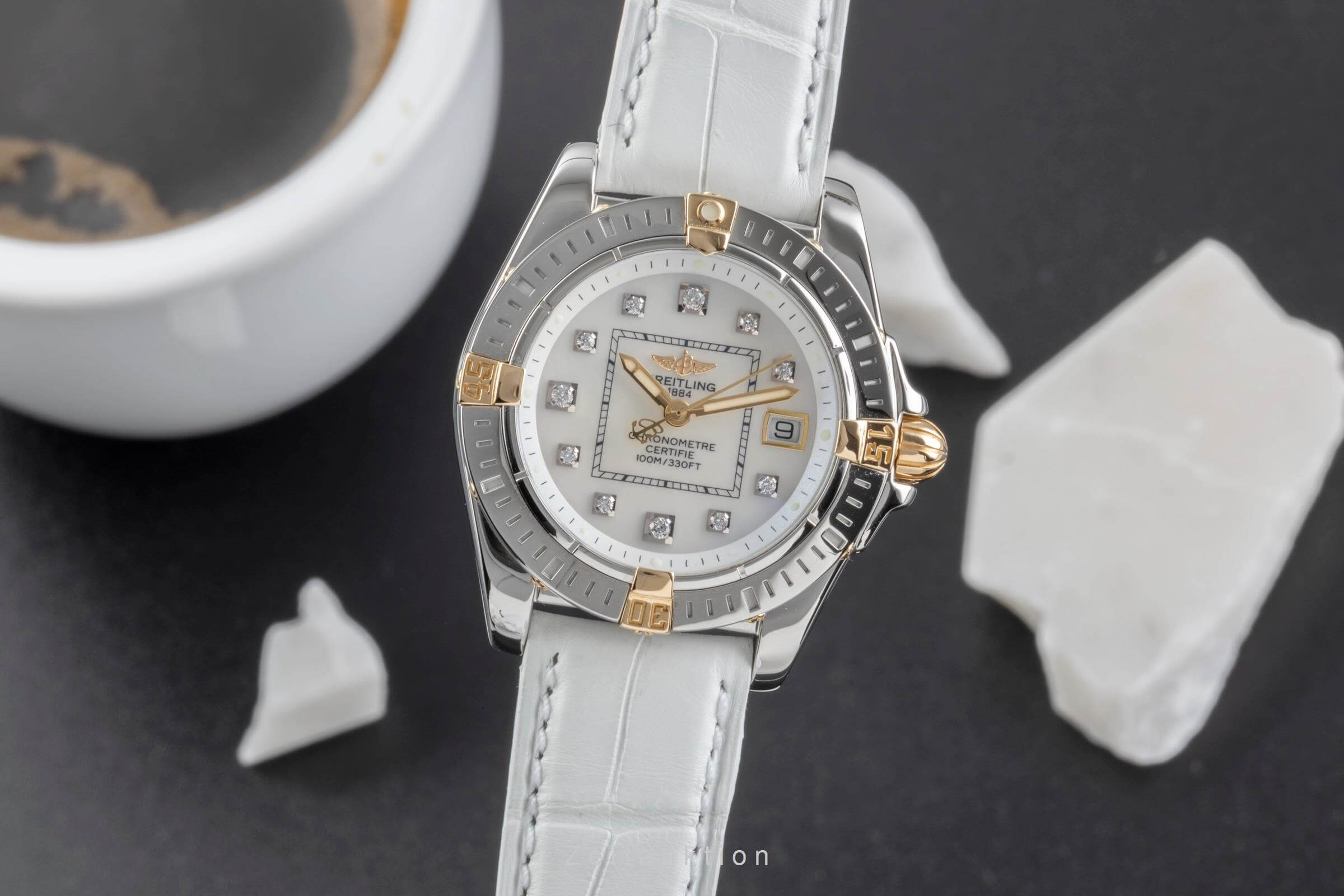 Breitling Galactic 32 acciaio / oro quarzo orologio da donna B71356  [2502149]