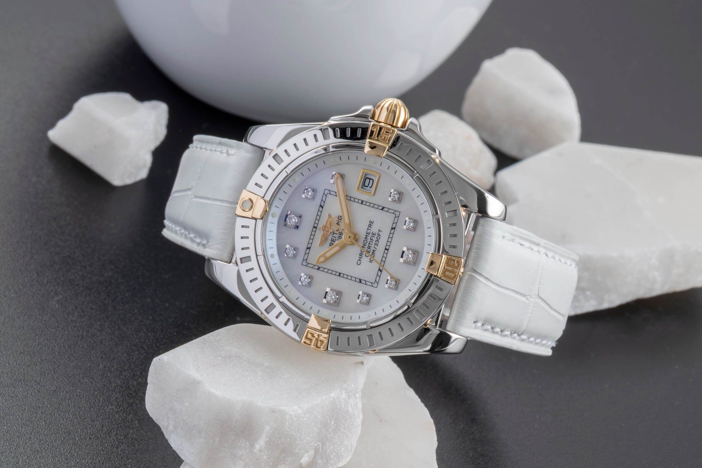 Breitling Galactic 32 acciaio / oro quarzo orologio da donna B71356  [2502149]