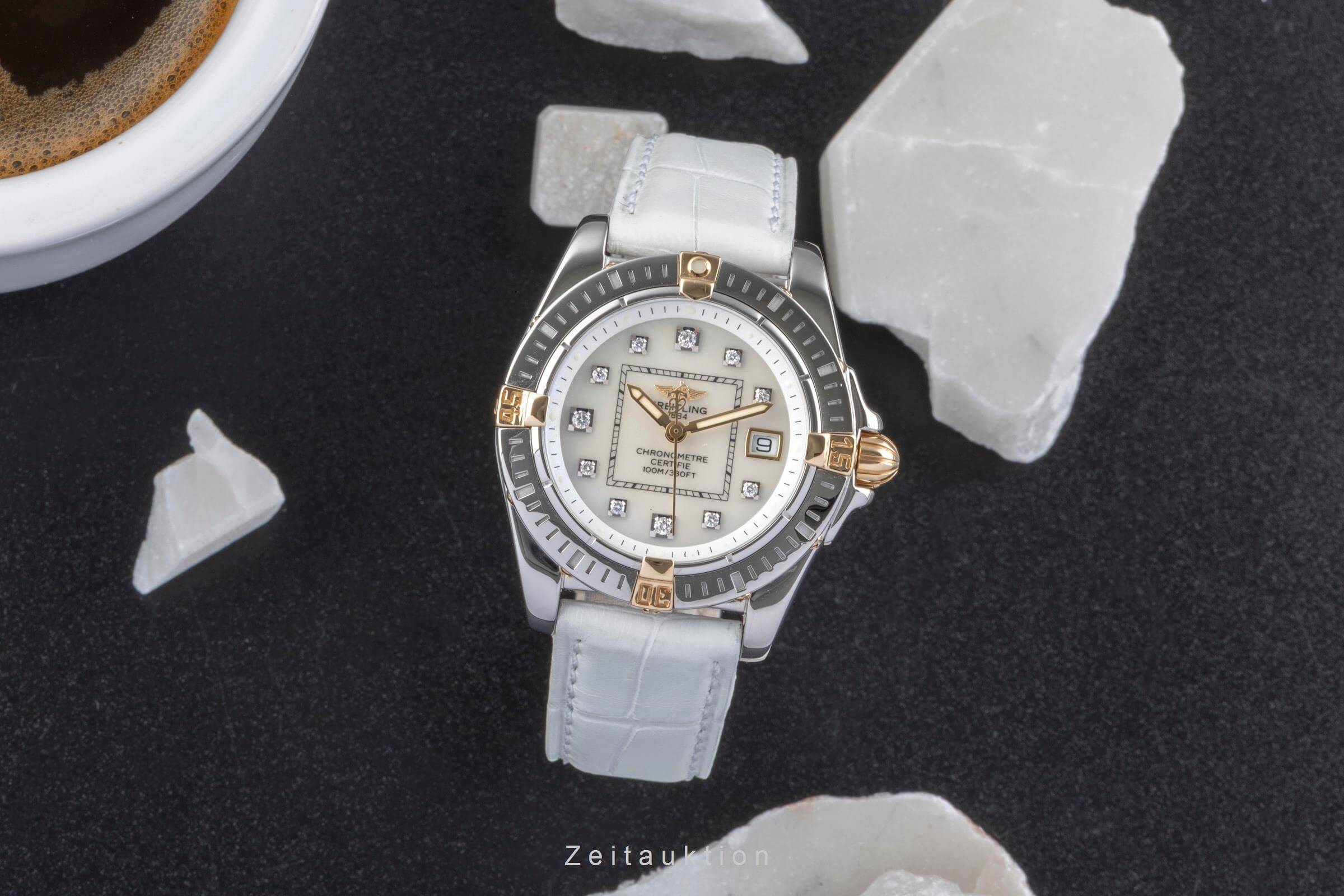 Breitling Galactic 32 acciaio / oro quarzo orologio da donna B71356  [2502149]