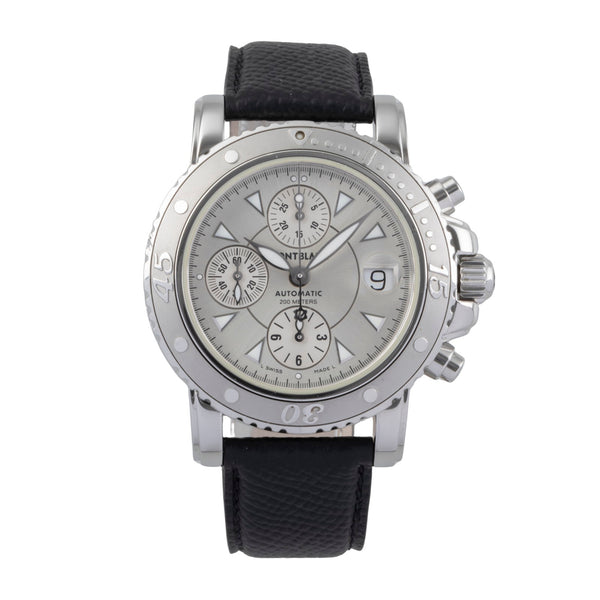 Montblanc Meisterstück chronograph steel automatic men's watch 7034  [2502151]