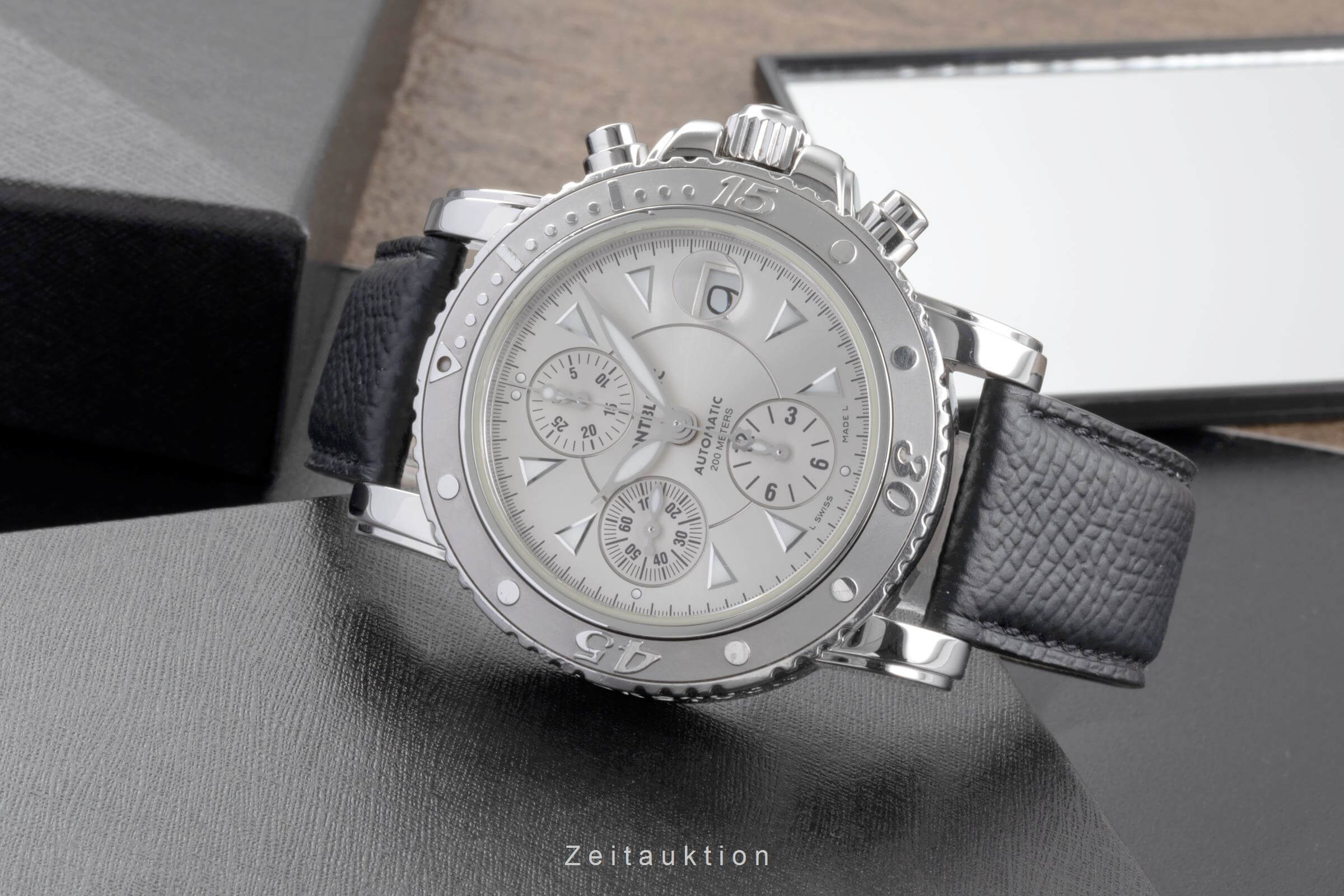 Montblanc Meisterstück chronograph steel automatic men's watch 7034  [2502151]