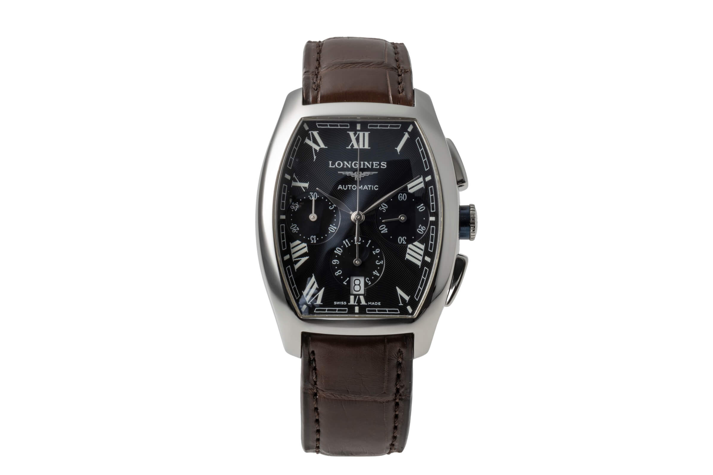 Longines Evidenza chronographe acier automatique montre pour hommes L2.643.4  [2502152]