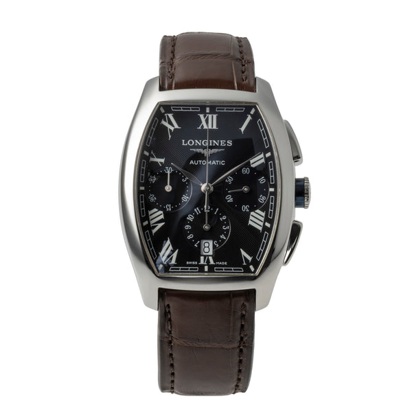 Longines Evidenza chronographe acier automatique montre pour hommes L2.643.4  [2502152]