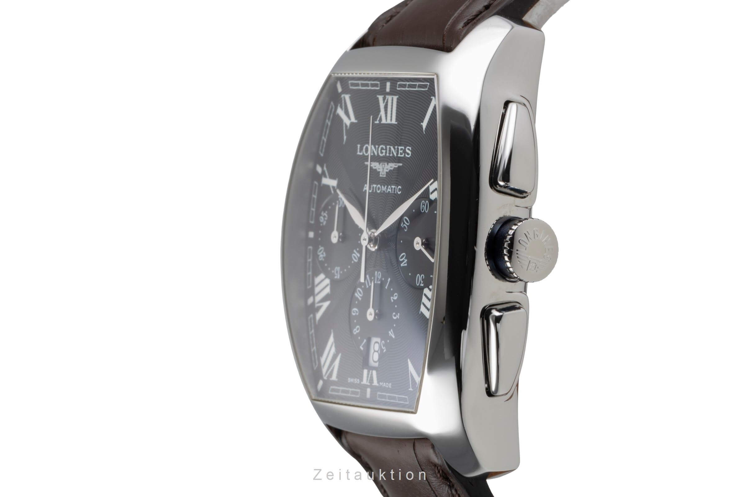 Longines Evidenza chronographe acier automatique montre pour hommes L2.643.4  [2502152]