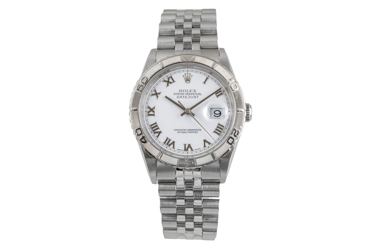 Rolex Datejust Turn-O-Graph steel / white gold automatic men's watch 16264  [2502154]