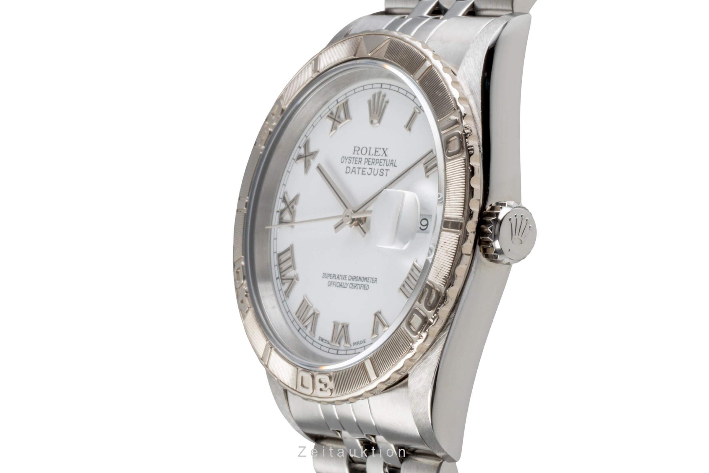 Rolex Datejust Turn-O-Graph acier / or blanc automatique montre pour hommes 16264  [2502154]