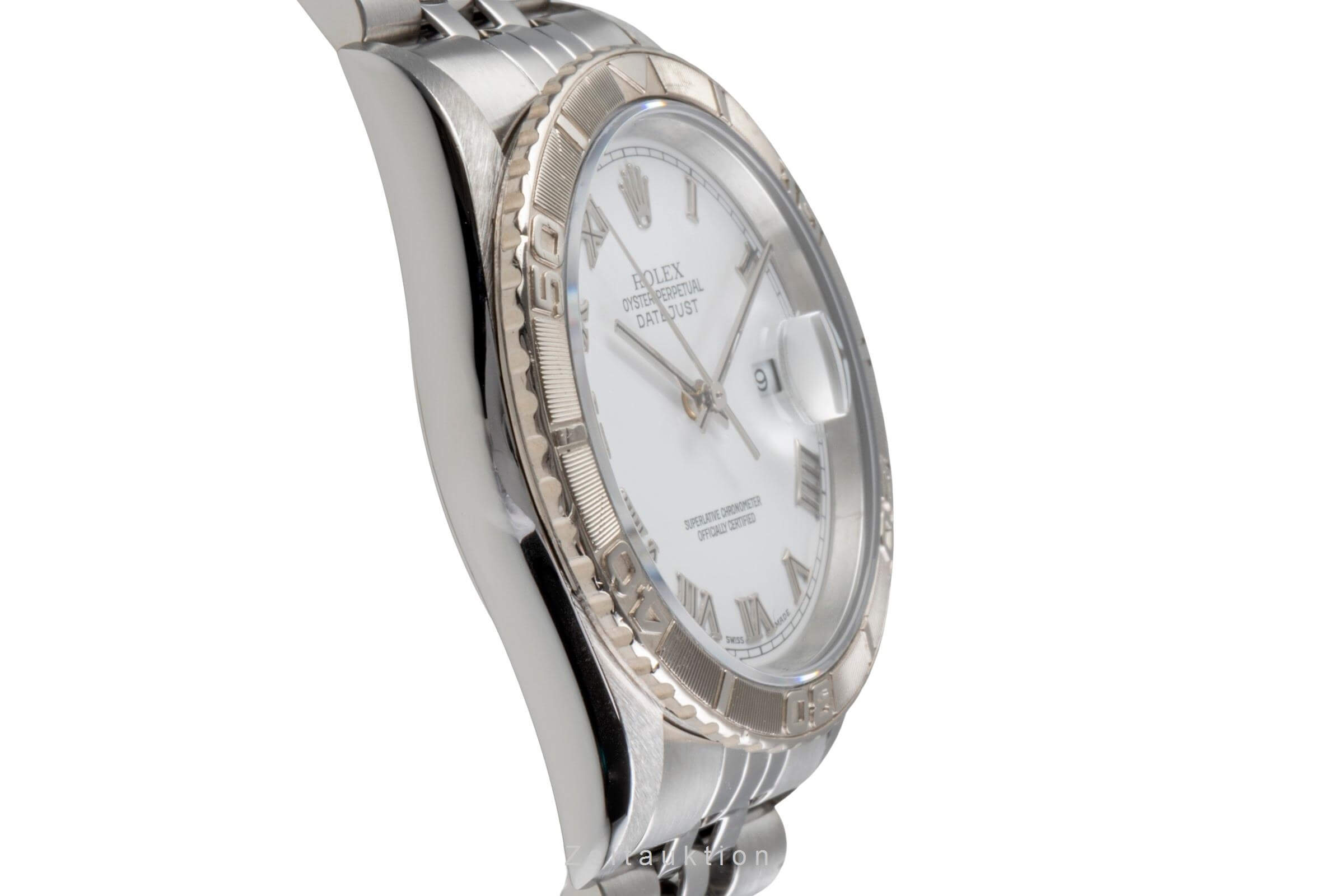 Rolex Datejust Turn-O-Graph acier / or blanc automatique montre pour hommes 16264  [2502154]