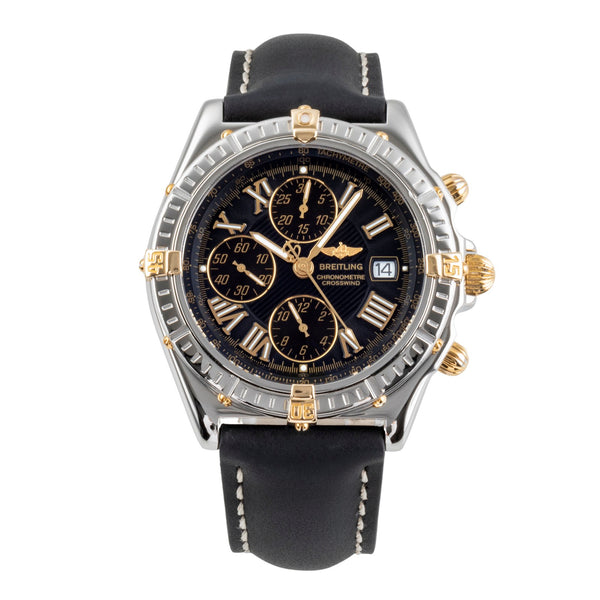 Breitling Crosswind cronografo acciaio / oro automatismo orologio da uomo B13355  [2502156]