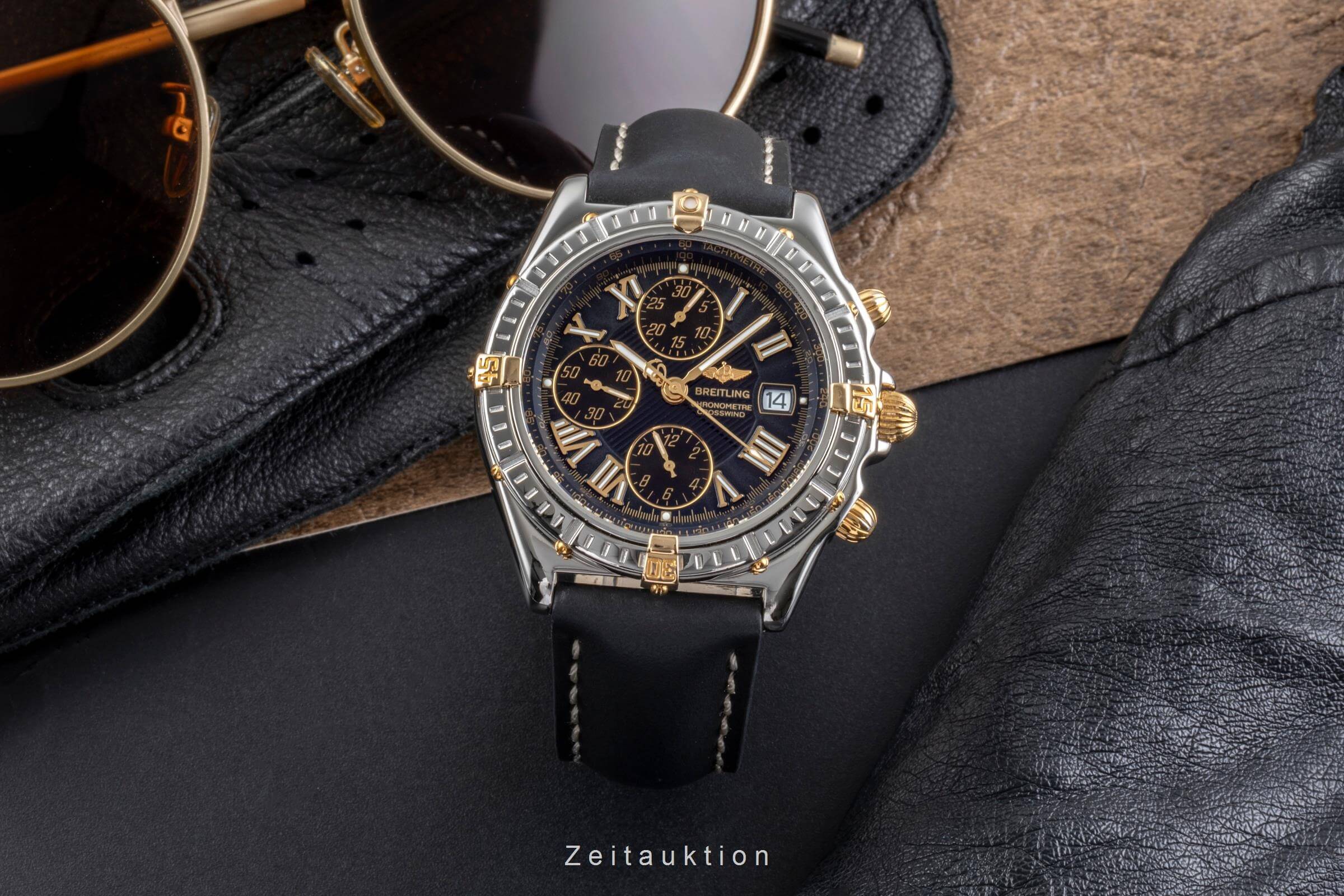 Breitling Crosswind cronografo acciaio / oro automatismo orologio da uomo B13355  [2502156]