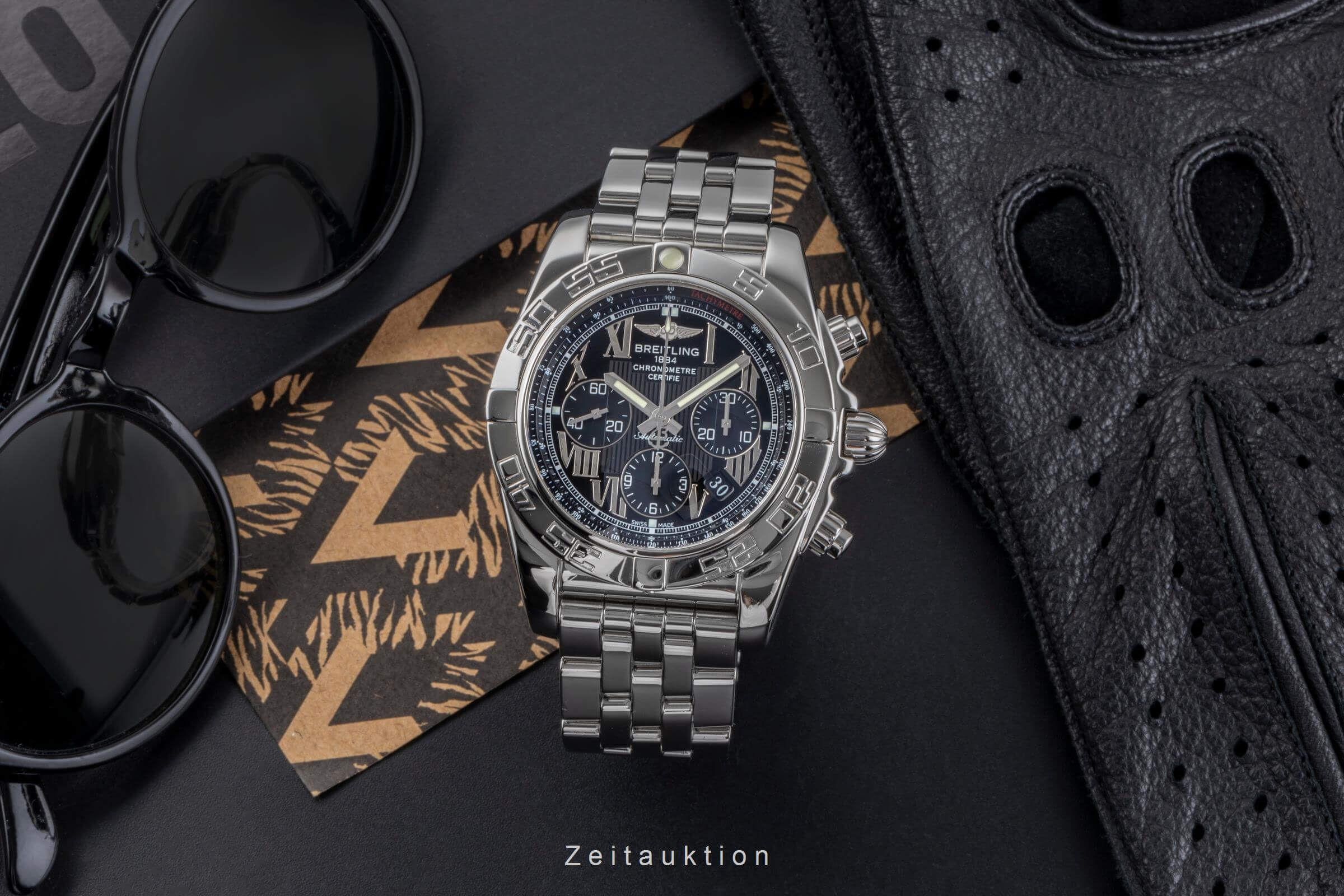 Breitling Chronomat chronograph steel automatic men's watch AB011B56PA  [2502157]