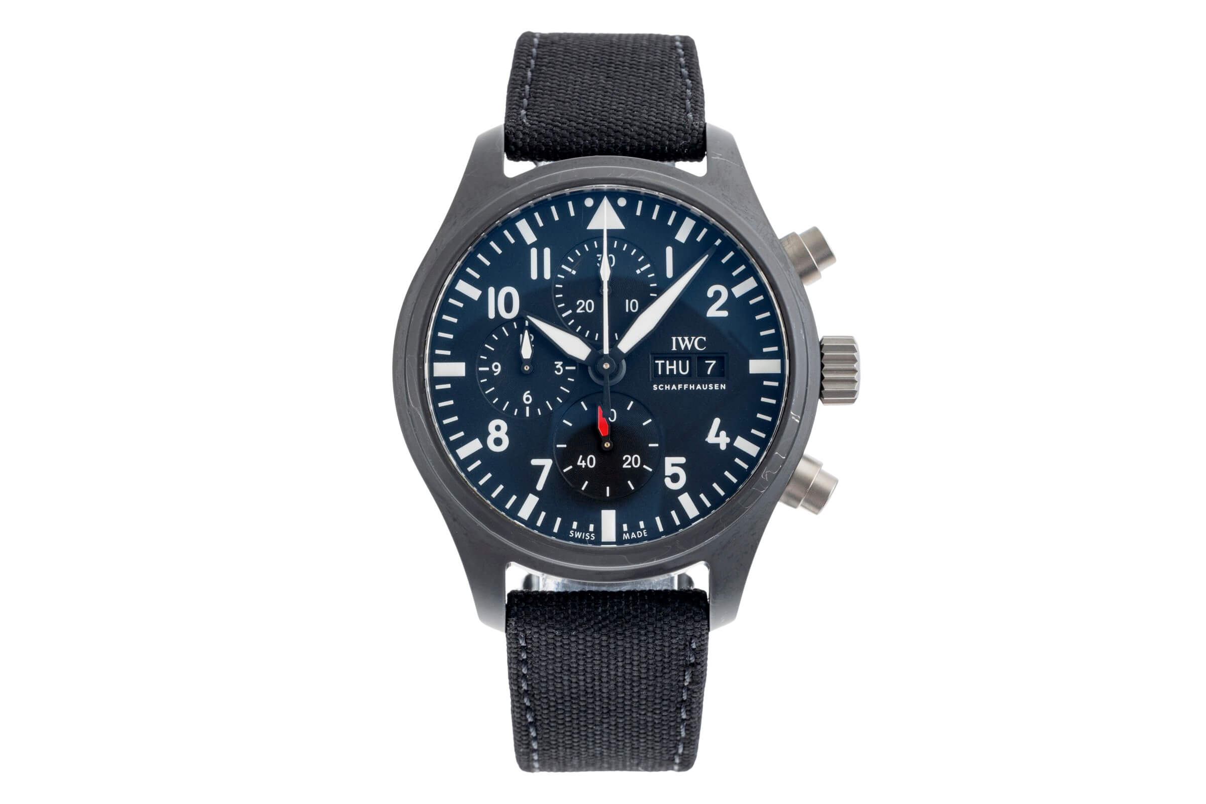 IWC Fliegerchronograph chronographe céramique / titane automatique montre pour hommes IW389101 LP: 9900EUR  [2502162]