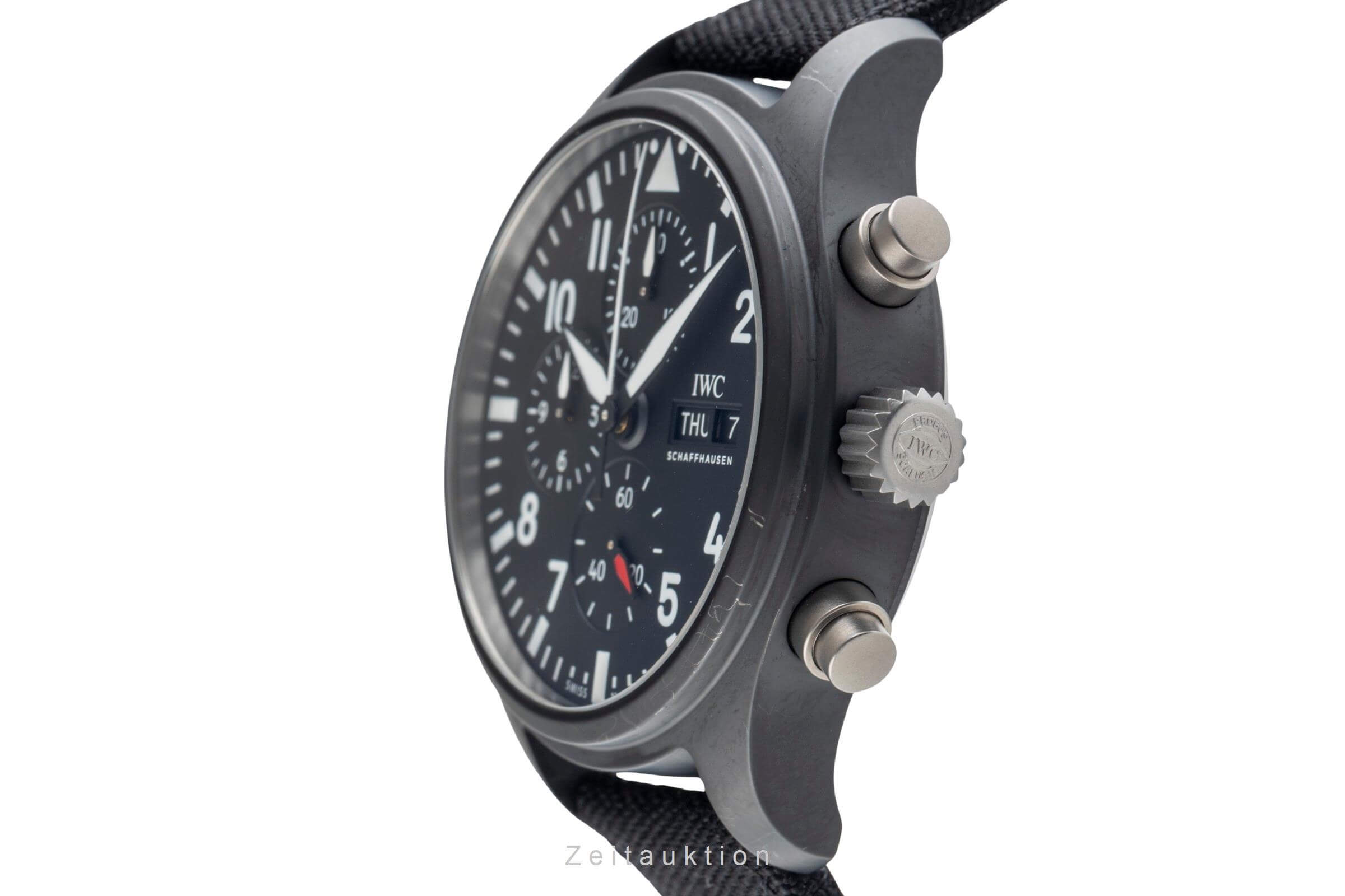 IWC Fliegerchronograph chronographe céramique / titane automatique montre pour hommes IW389101 LP: 9900EUR  [2502162]