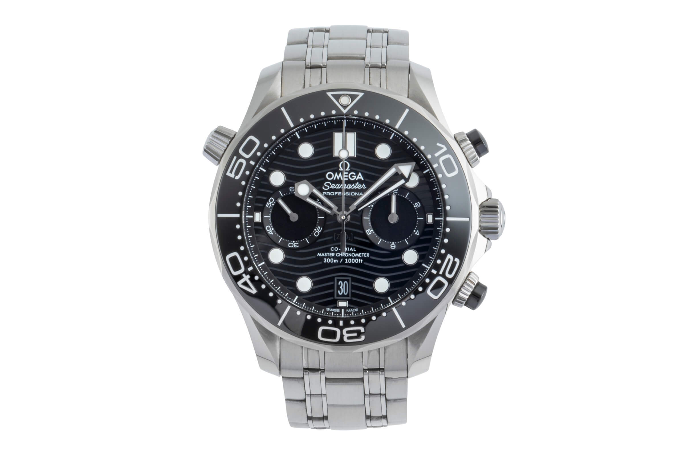 Omega Seamaster chronograph steel automatic men's watch 210.30.44.51.01.001 LP: 9300EUR  [2502163]