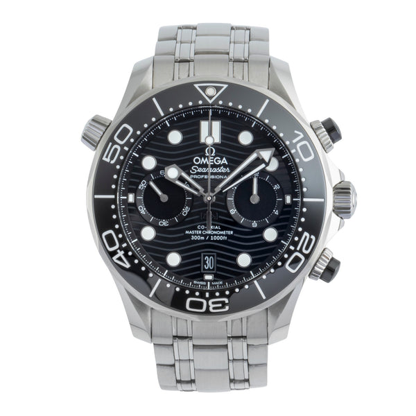 Omega Seamaster chronograph steel automatic men's watch 210.30.44.51.01.001 LP: 9300EUR  [2502163]