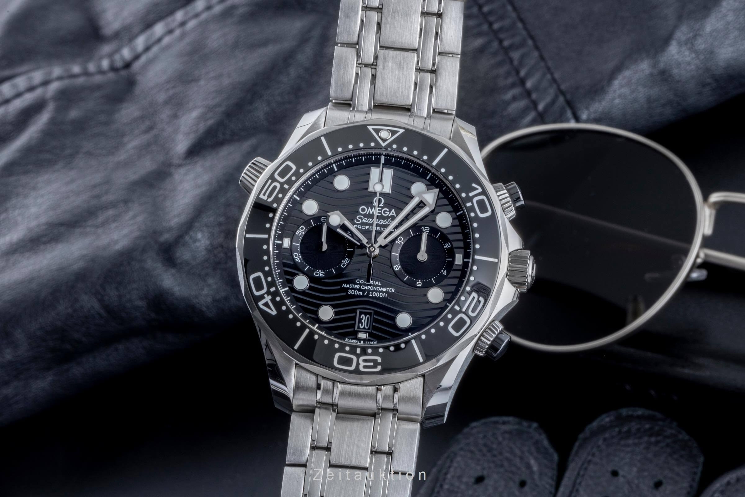 Omega Seamaster chronograph steel automatic men's watch 210.30.44.51.01.001 LP: 9300EUR  [2502163]