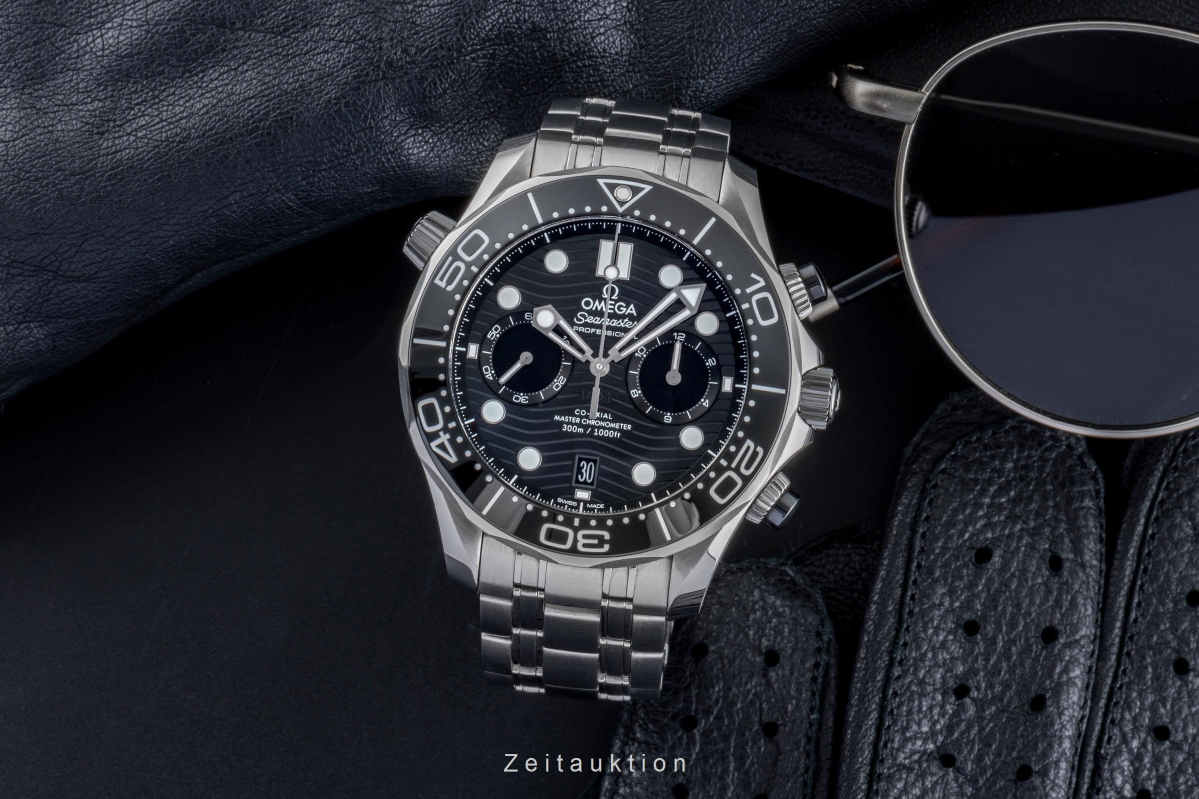 Omega Seamaster chronograph steel automatic men's watch 210.30.44.51.01.001 LP: 9300EUR  [2502163]