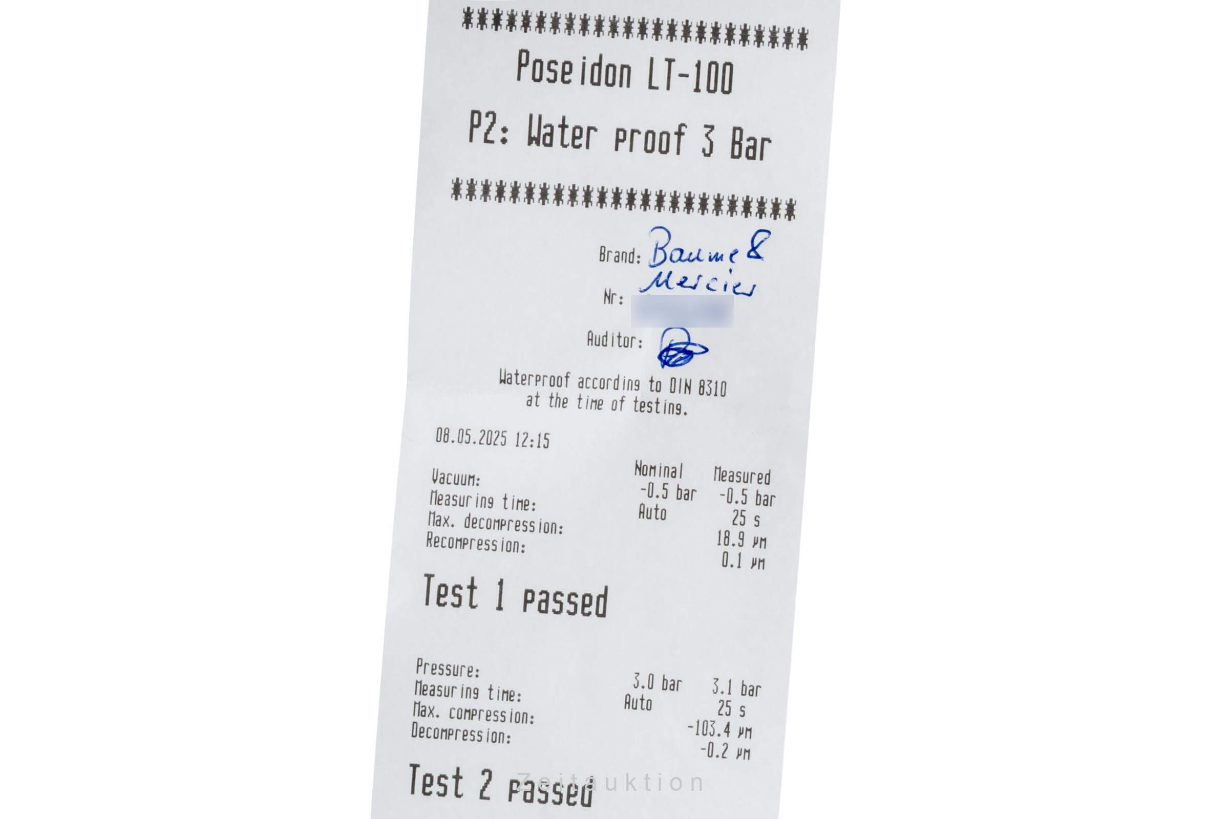 Baume & Mercier Classima steel automatic men's watch 65558  [2502169]