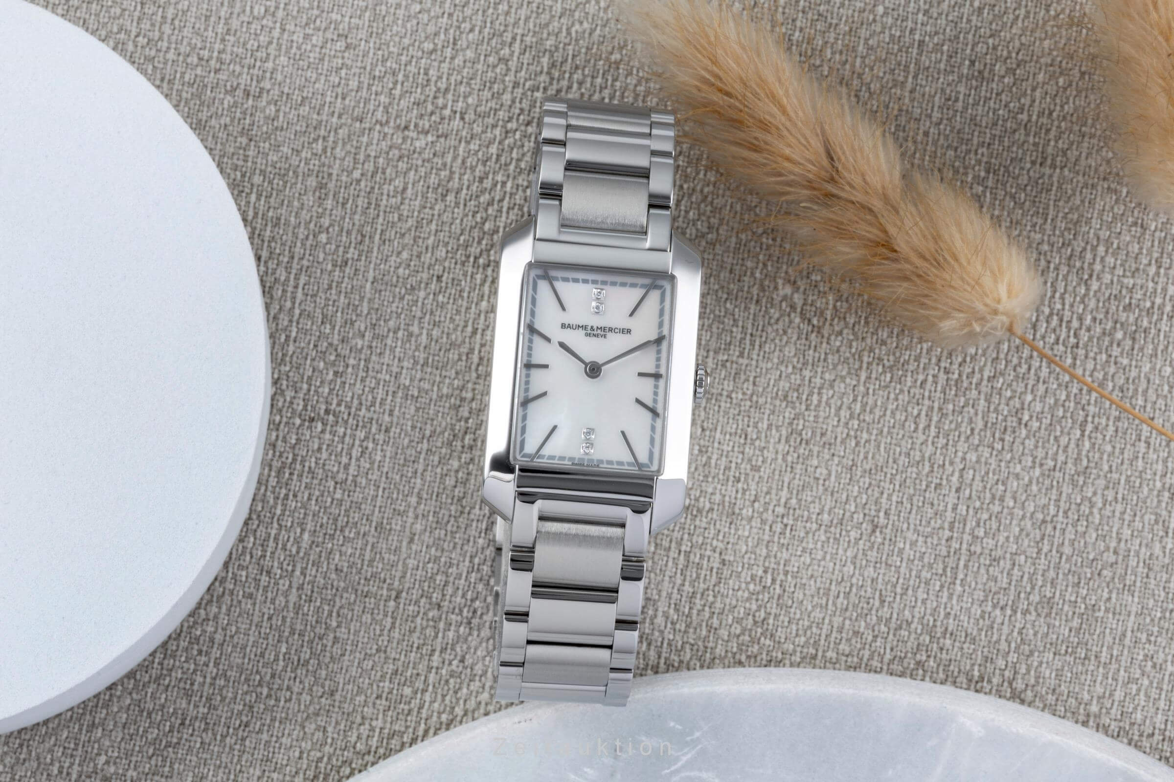 Baume & Mercier Hampton acciaio quarzo orologio da donna M0A10474  [2502170]