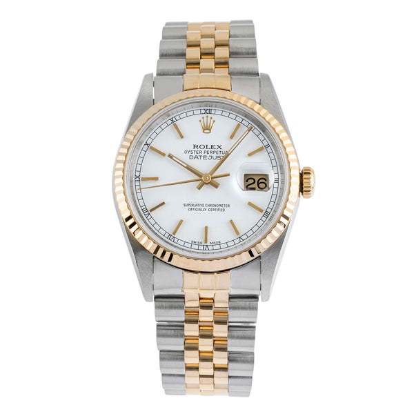 Rolex Datejust acero / oro automático reloj para caballeros 16233  [2502180]