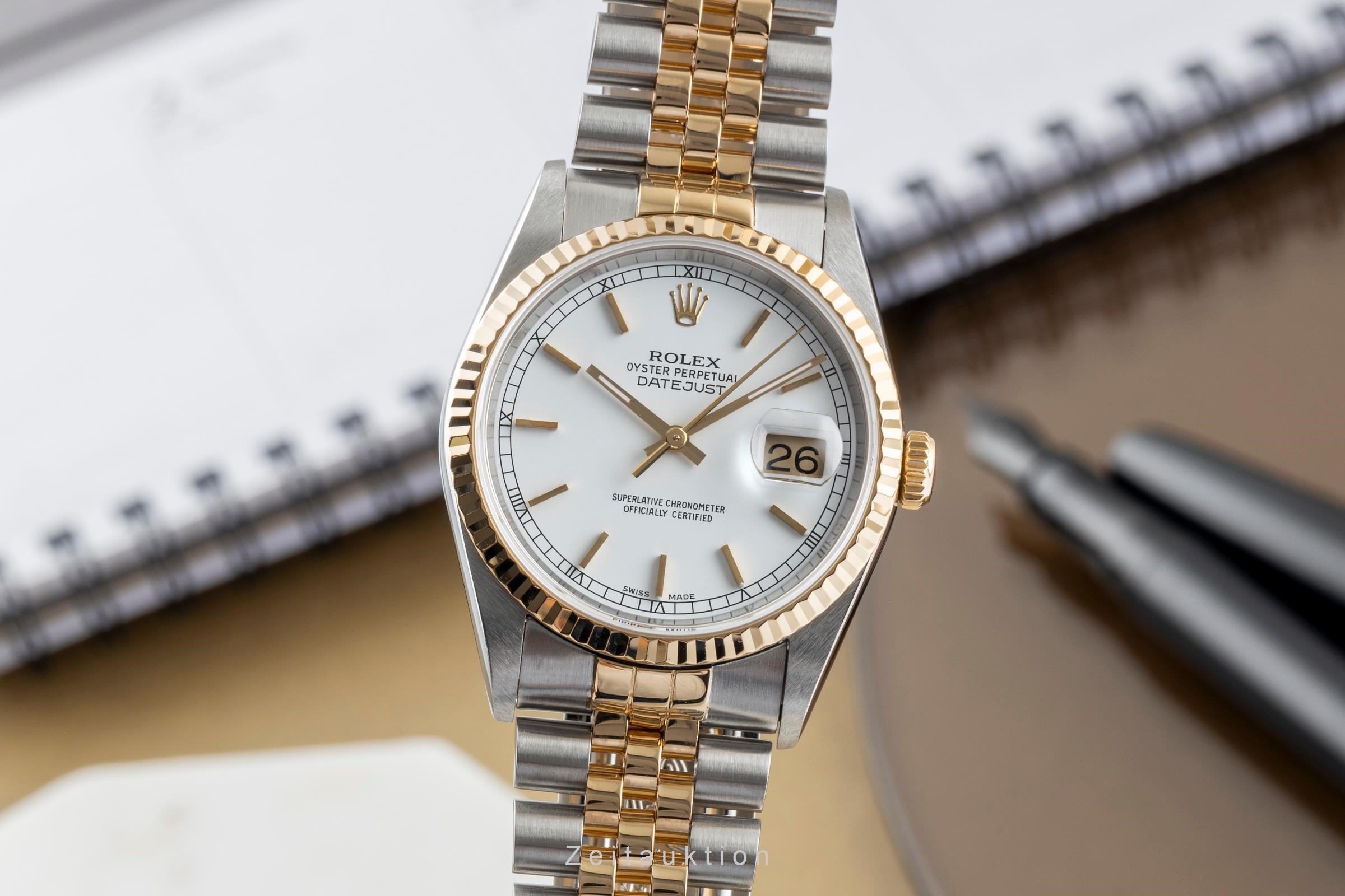 Rolex Datejust acero / oro automático reloj para caballeros 16233  [2502180]