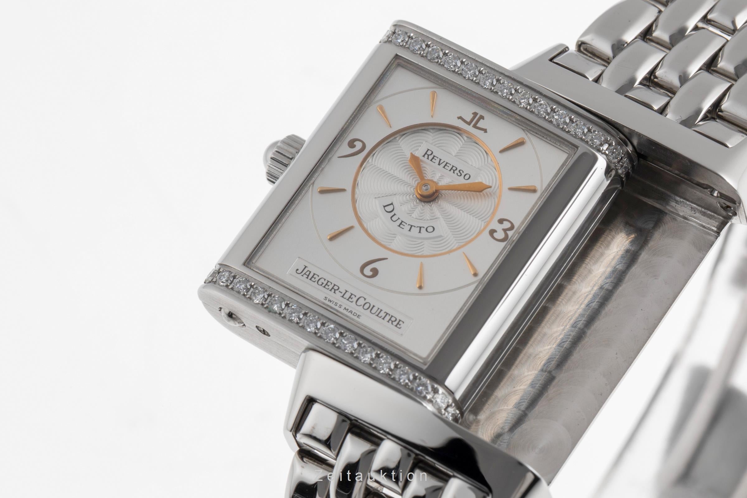 Jaeger LeCoultre Reverso acier à remontage manuel montre pour femmes Q2568120 , 256.8.75 LP: 11900EUR  [2502182]