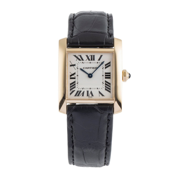 Cartier Tank Francaise oro 18 ct quarzo orologio da donna W50003N2  [2502186]