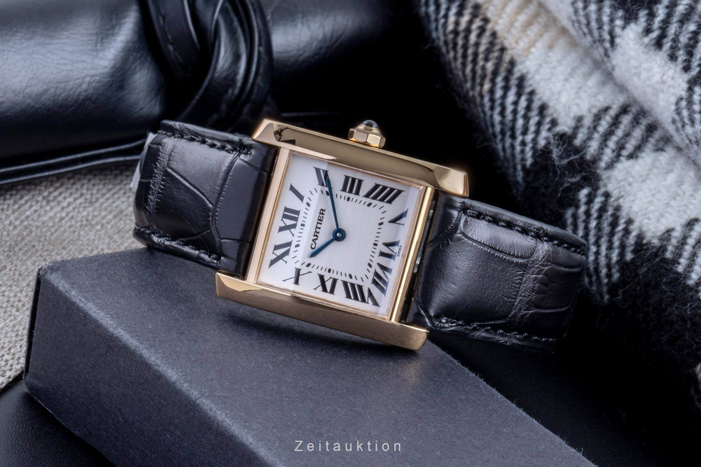 Cartier Tank Francaise oro 18 ct quarzo orologio da donna W50003N2  [2502186]