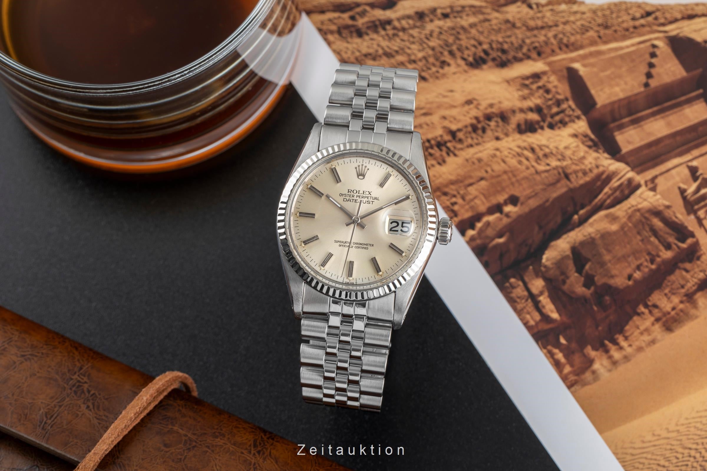 Rolex Datejust acero / oro blanco automático reloj para caballeros 16014  [2502188]