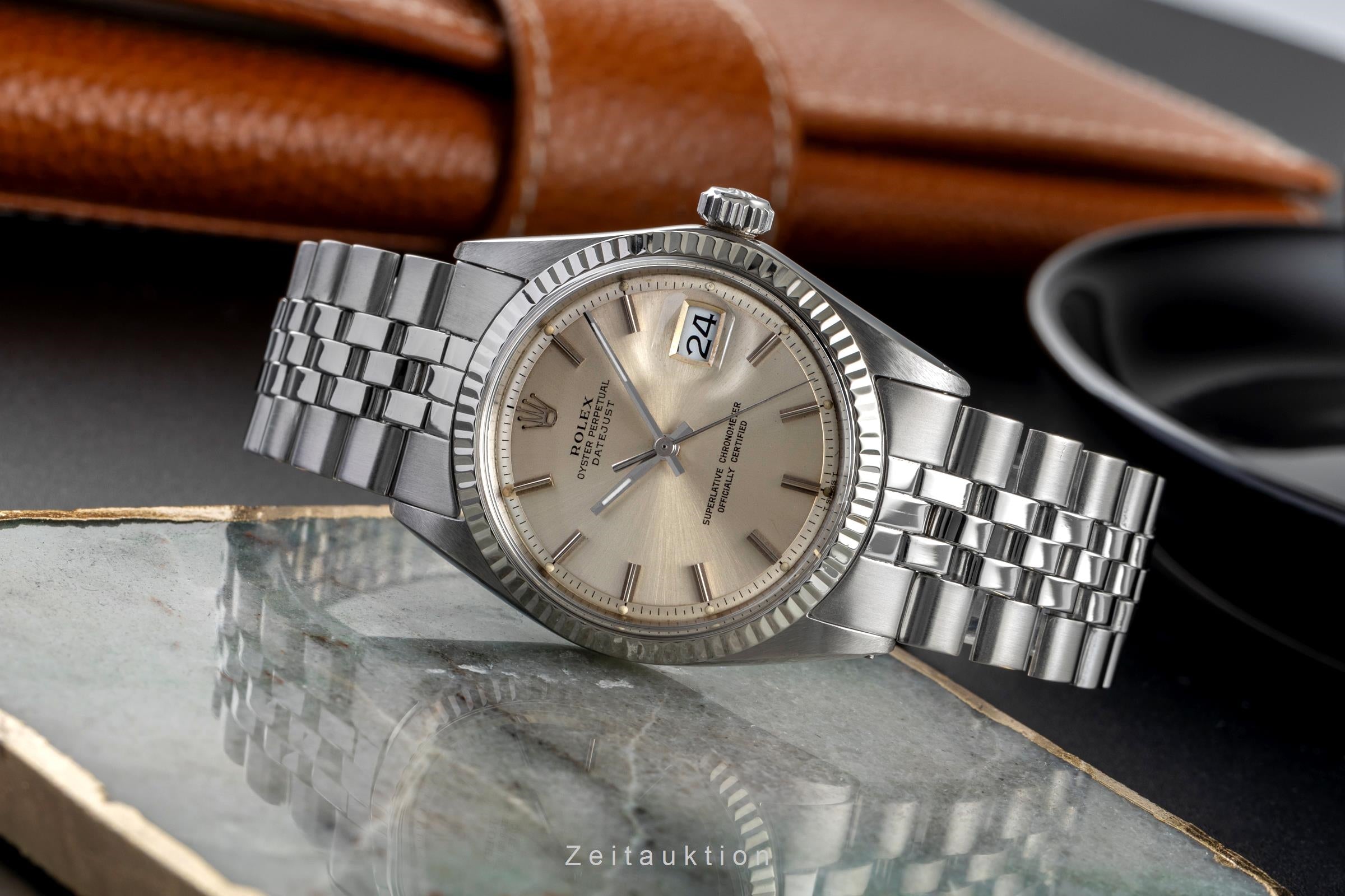 Rolex Datejust steel white gold automatic 1570 1601