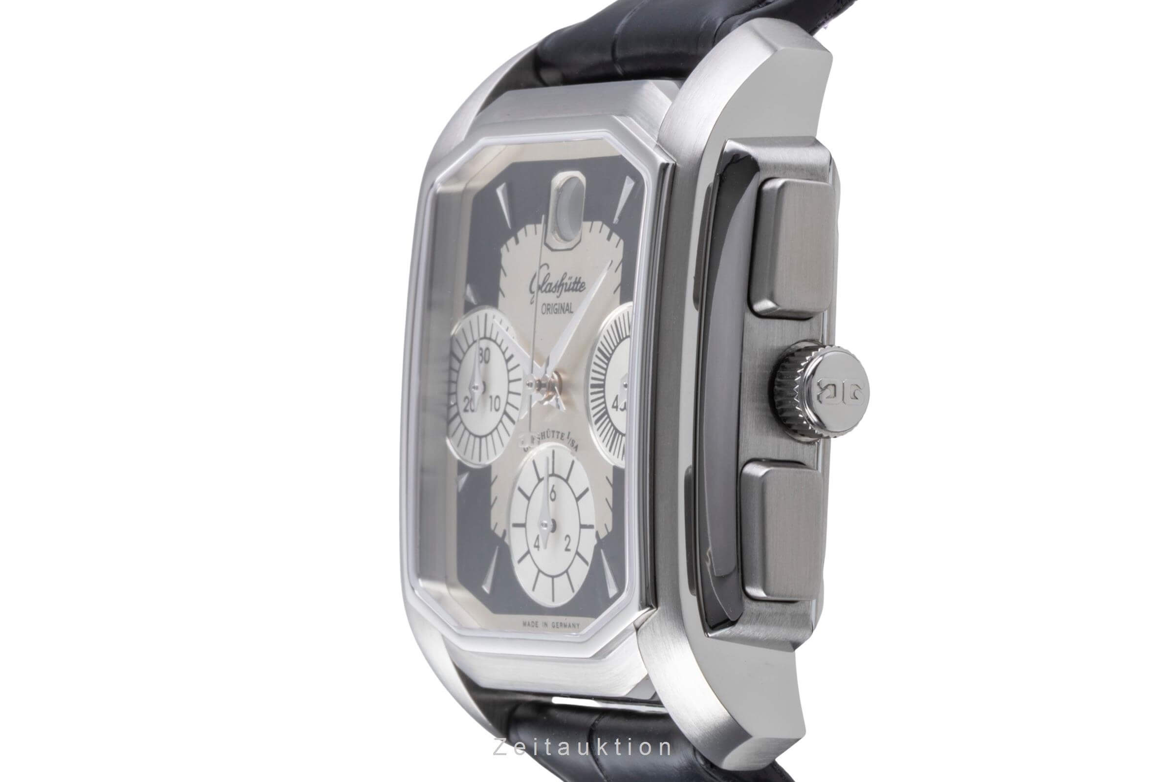 Glashütte Original Senator Karreè Edelstahl Chronograph Herren Ref. 39-32-17-04 [2502190]