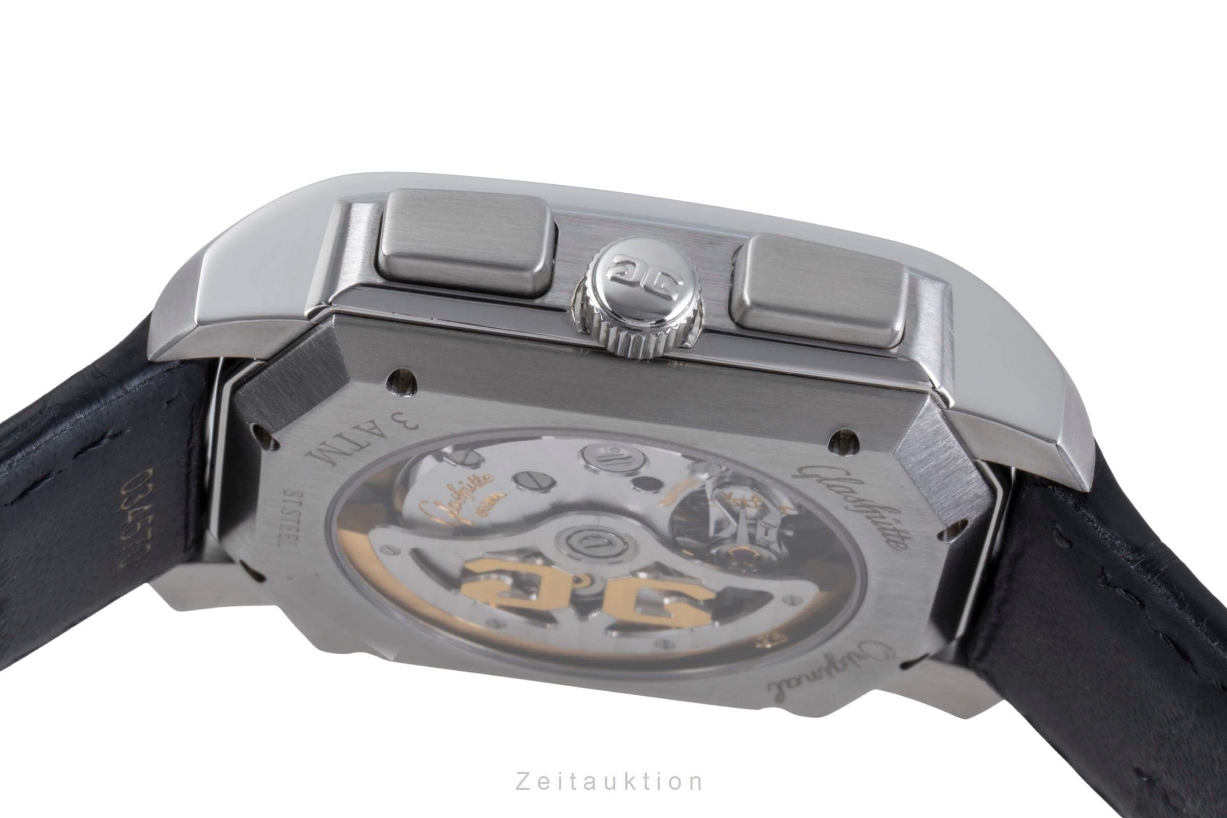 Glashütte Original Senator Karreè Edelstahl Chronograph Herren Ref. 39-32-17-04 [2502190]