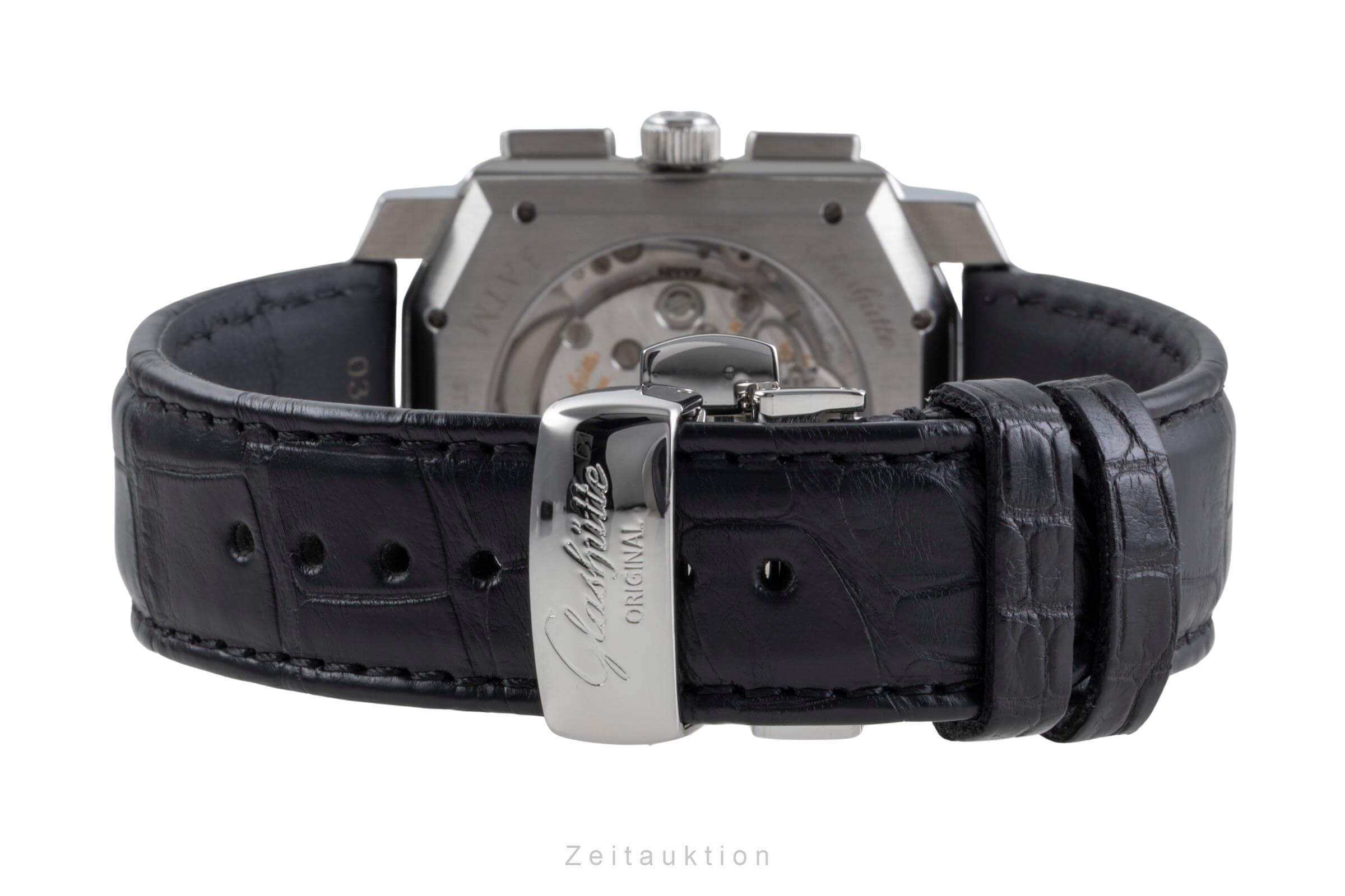 Glashütte Original Senator Karreè Edelstahl Chronograph Herren Ref. 39-32-17-04 [2502190]