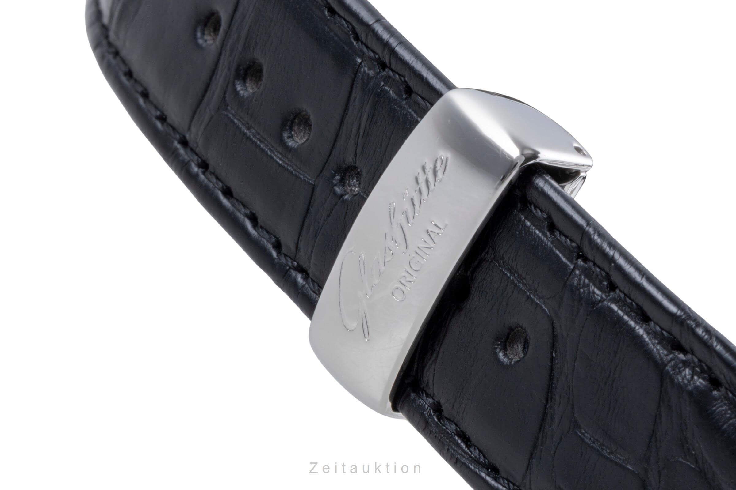 Glashütte Original Senator Karreè Edelstahl Chronograph Herren Ref. 39-32-17-04 [2502190]