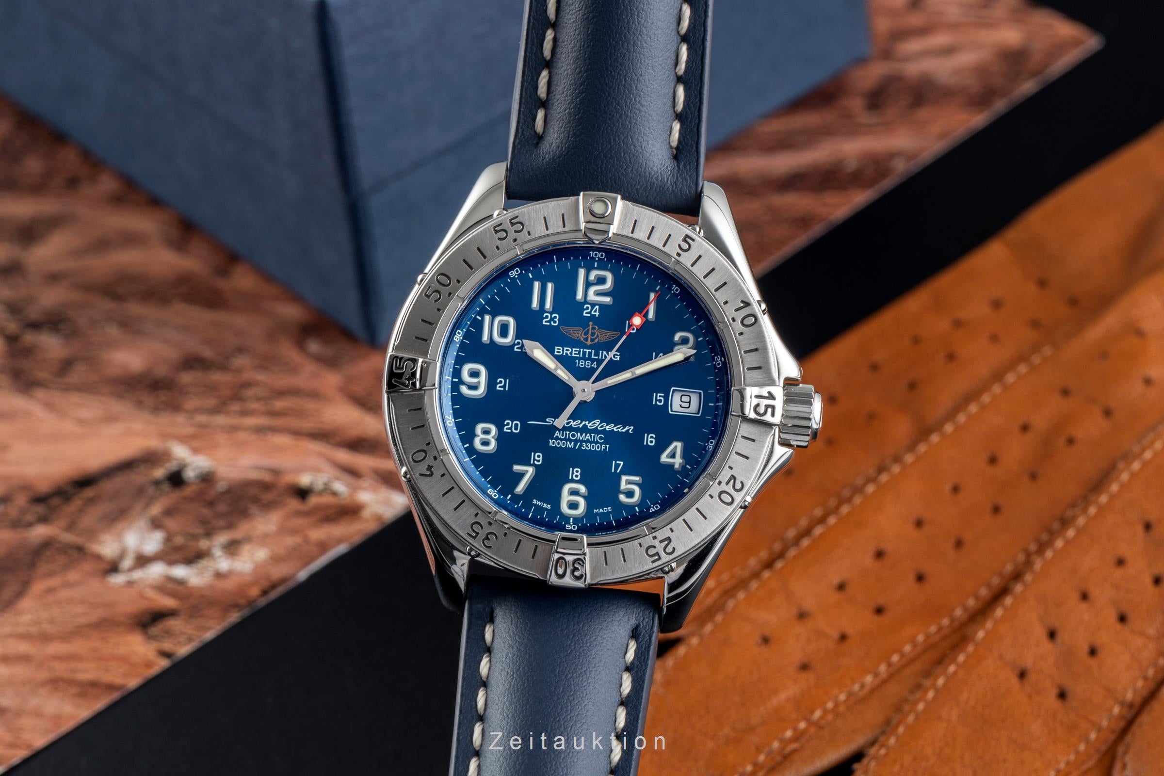 Breitling Superocean Automatik Datum Edelstahl Herrenuhr Ref. A17340  [2502195]