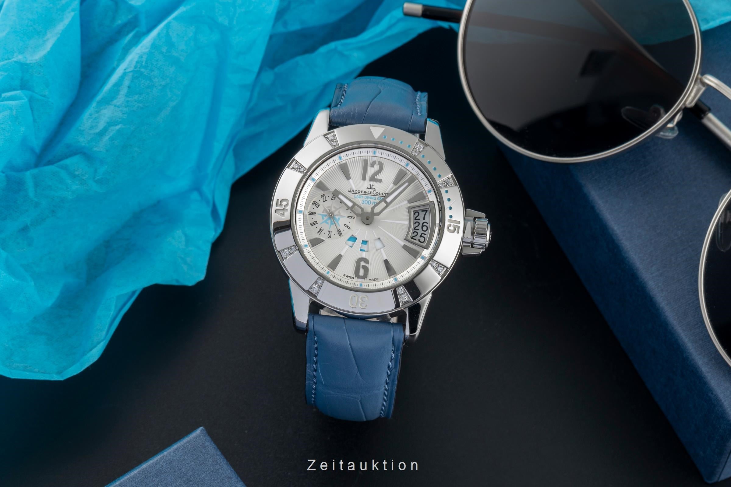 Jaeger LeCoultre Master Compressor acier automatique montre pour hommes Q1898720  156.8.61  [2502196]