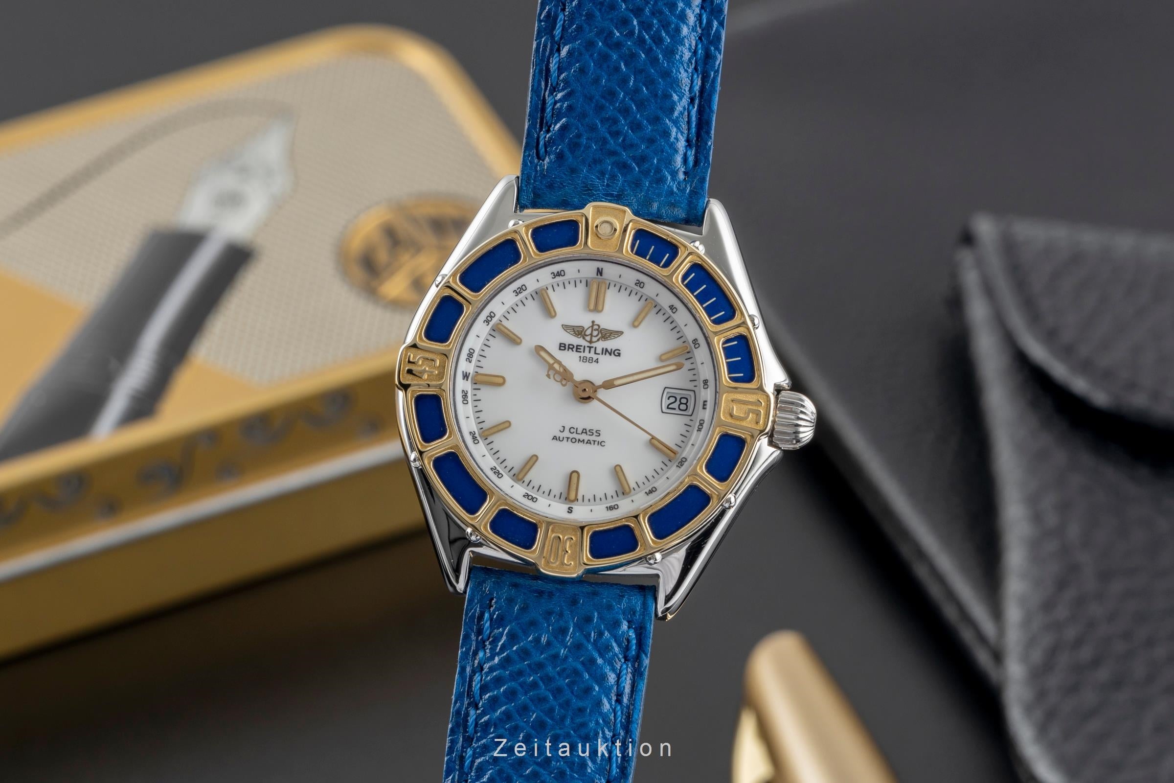 Breitling J-Class Stahl / Gold Automatik Damenuhr Ref. D31063 Klassiker  [2502197]