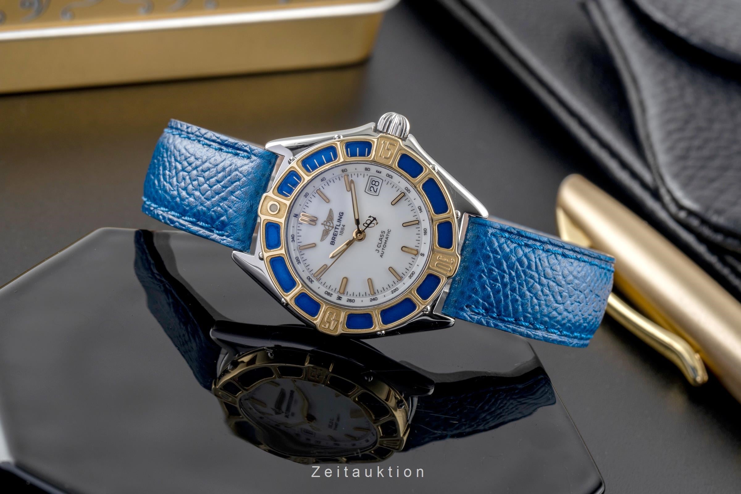 Breitling J-Class Stahl / Gold Automatik Damenuhr Ref. D31063 Klassiker  [2502197]