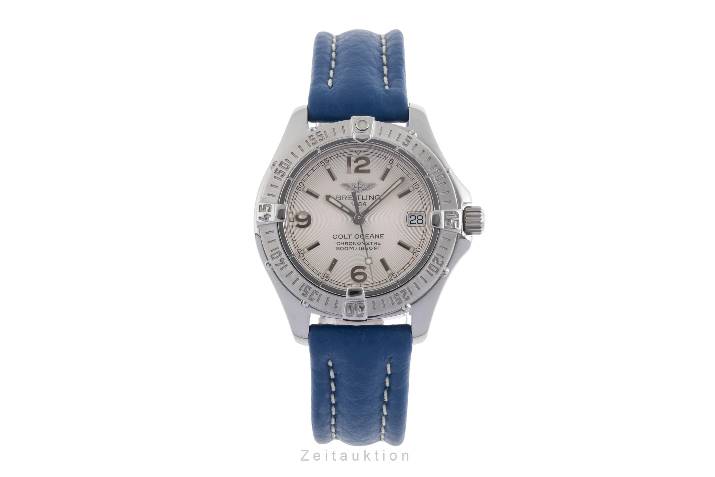 BREITLING コルトオーシャン 青　レディース Breitling Colt Oceane steel quartz Kal. B77 Ref. A77350 | 2502199