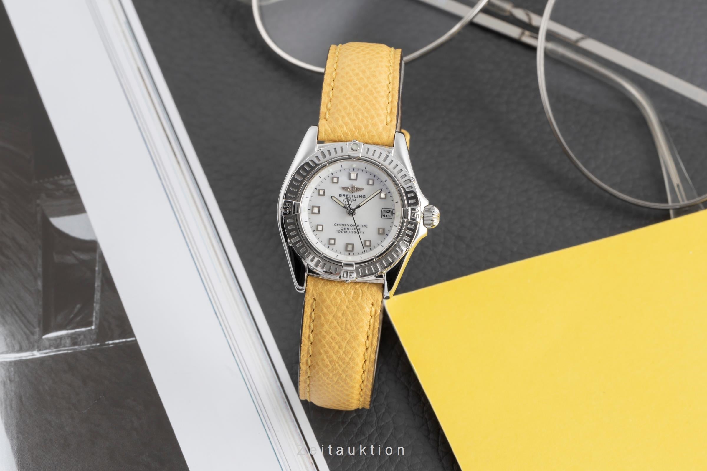 Breitling Callistino acero cuarzo reloj para damas  A72345  [2502200]