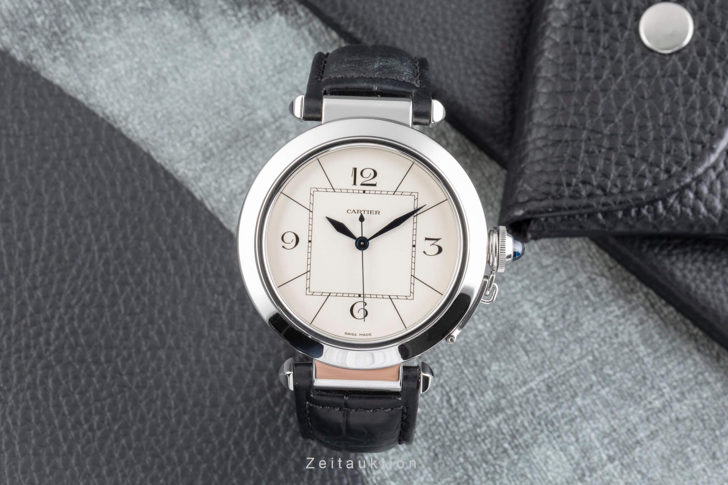 Cartier Pasha acero automático reloj para caballeros W3107255  [2502203]