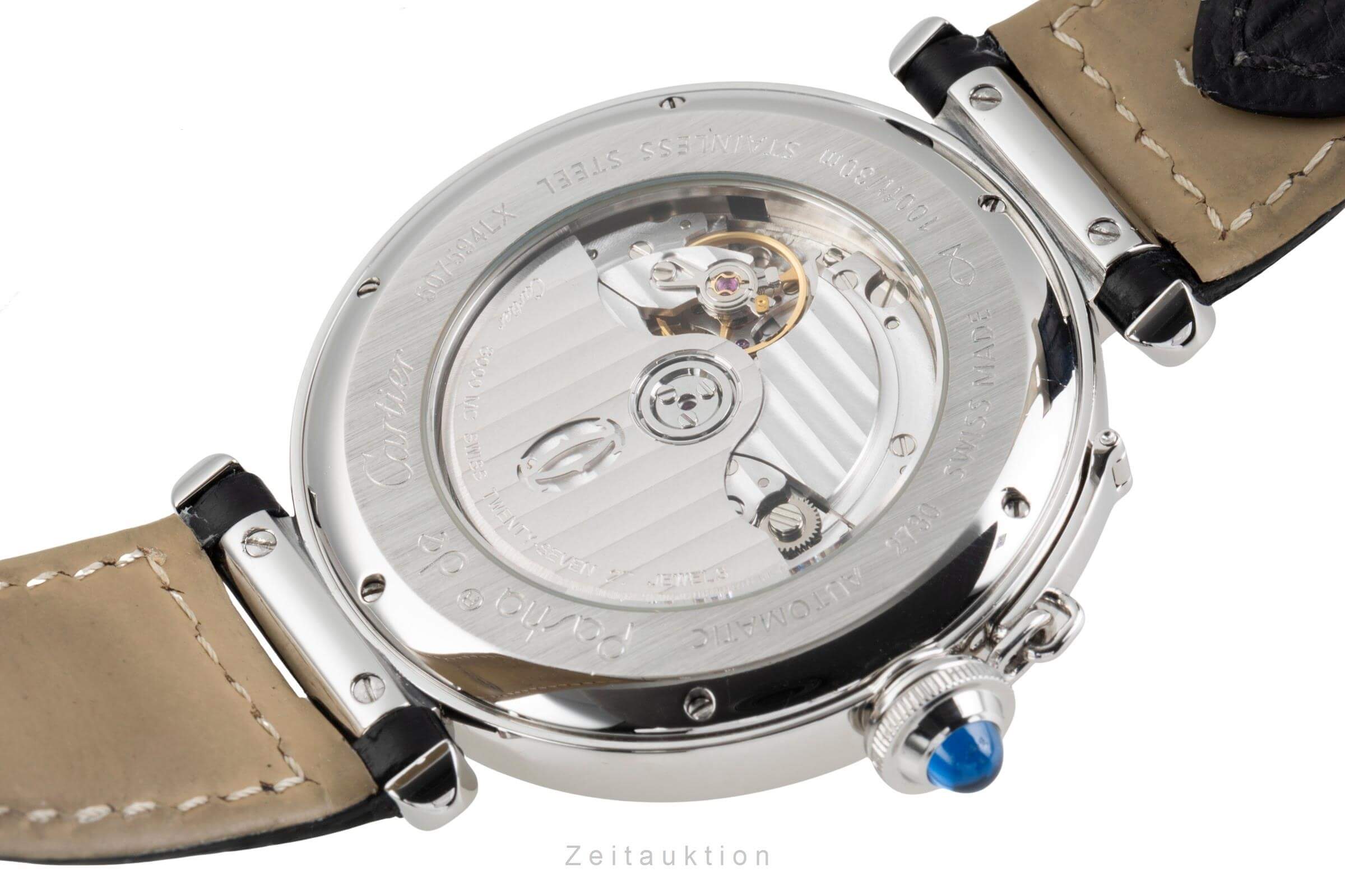 Cartier Pasha acero automático reloj para caballeros W3107255  [2502203]