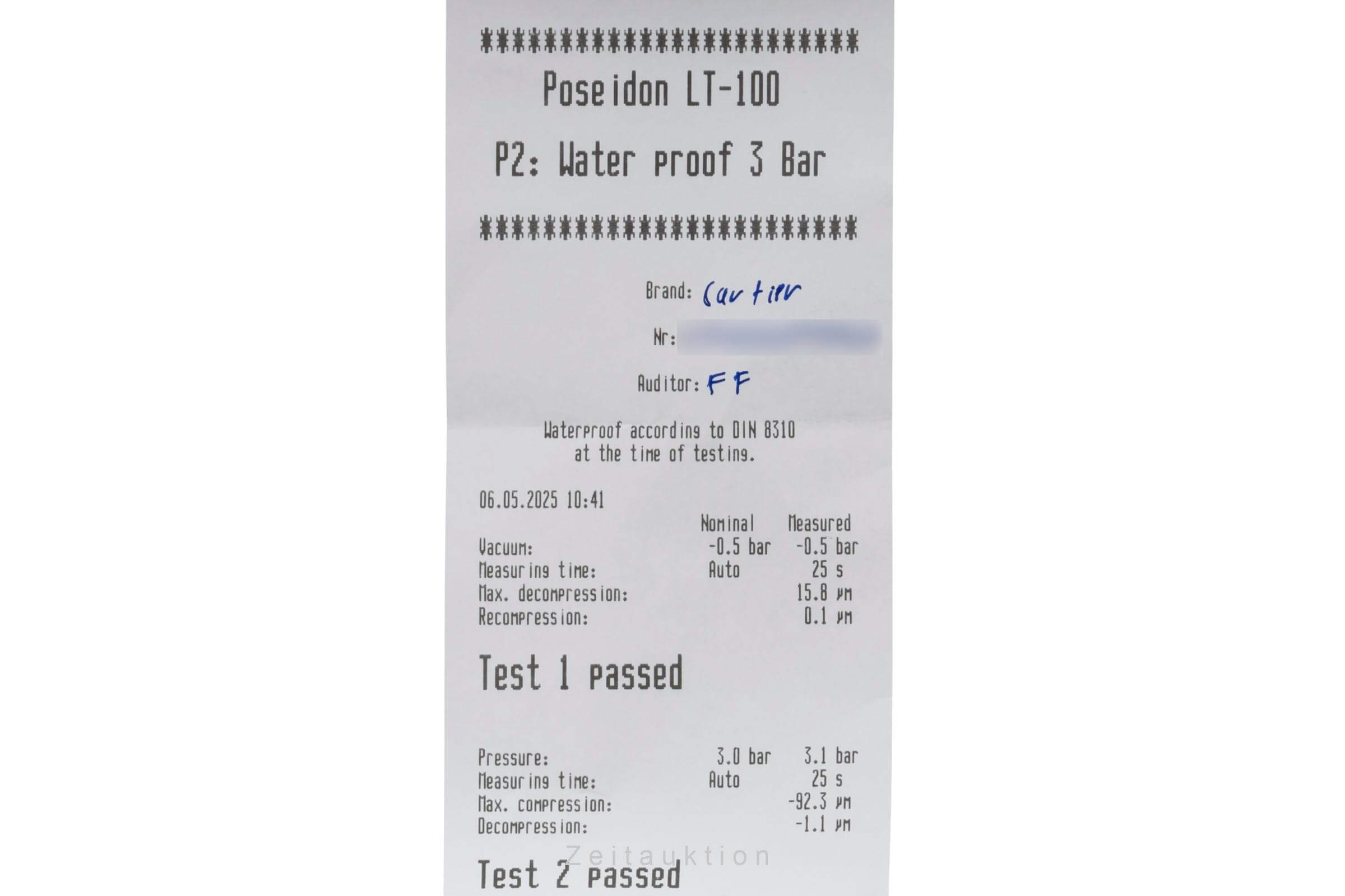 Cartier Pasha acero automático reloj para caballeros W3107255  [2502203]