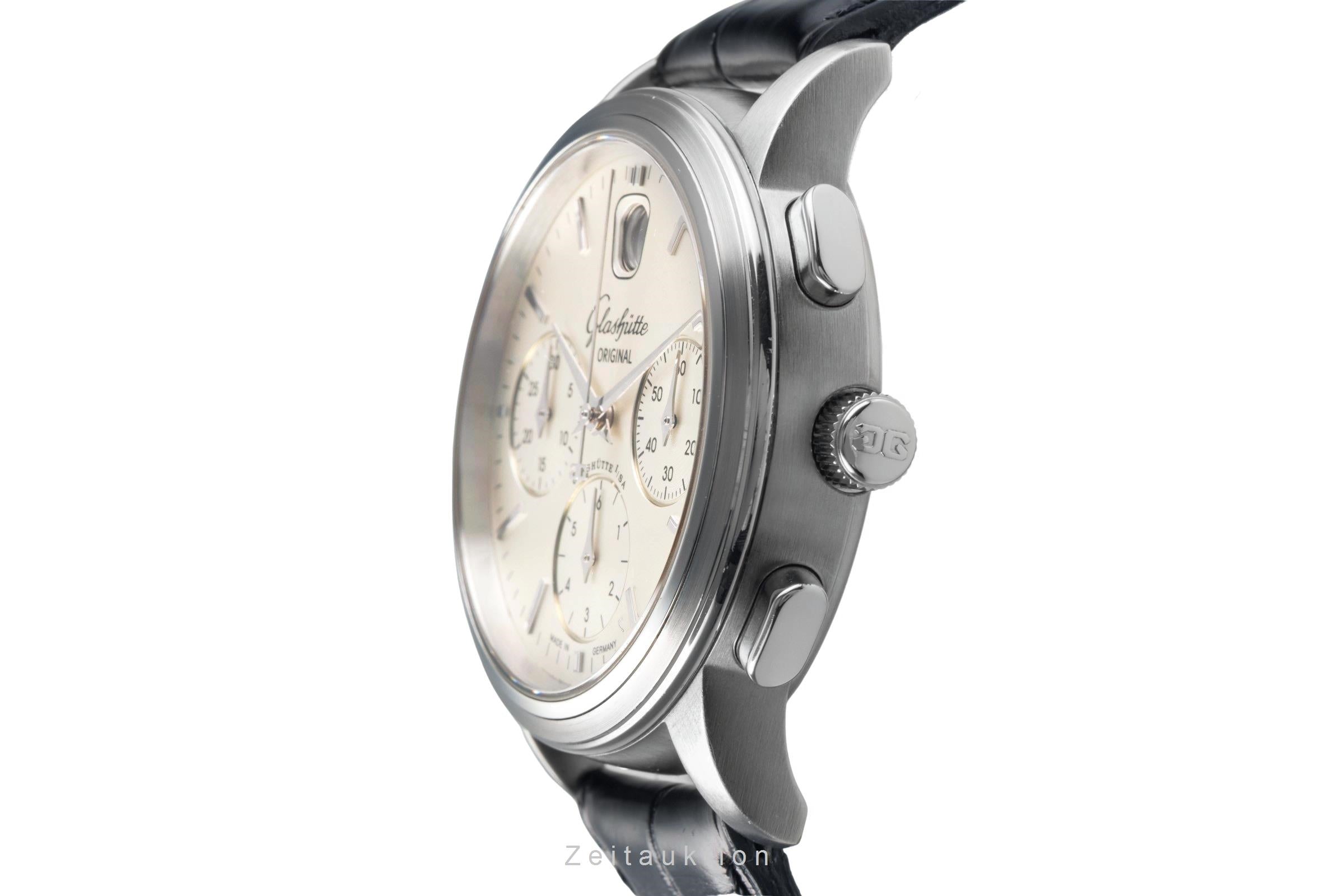 Glashütte Senator cronografo acciaio automatismo orologio da uomo 39-32-11-13-04  [2502210]