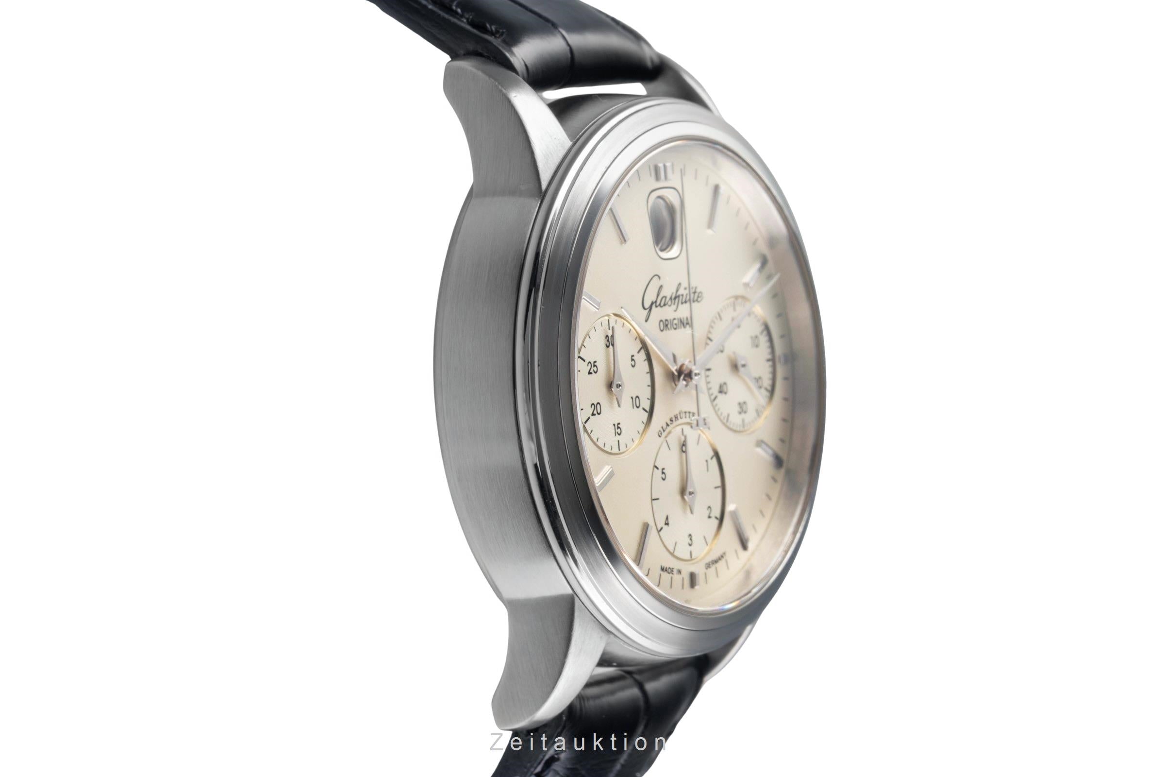 Glashütte Senator cronografo acciaio automatismo orologio da uomo 39-32-11-13-04  [2502210]