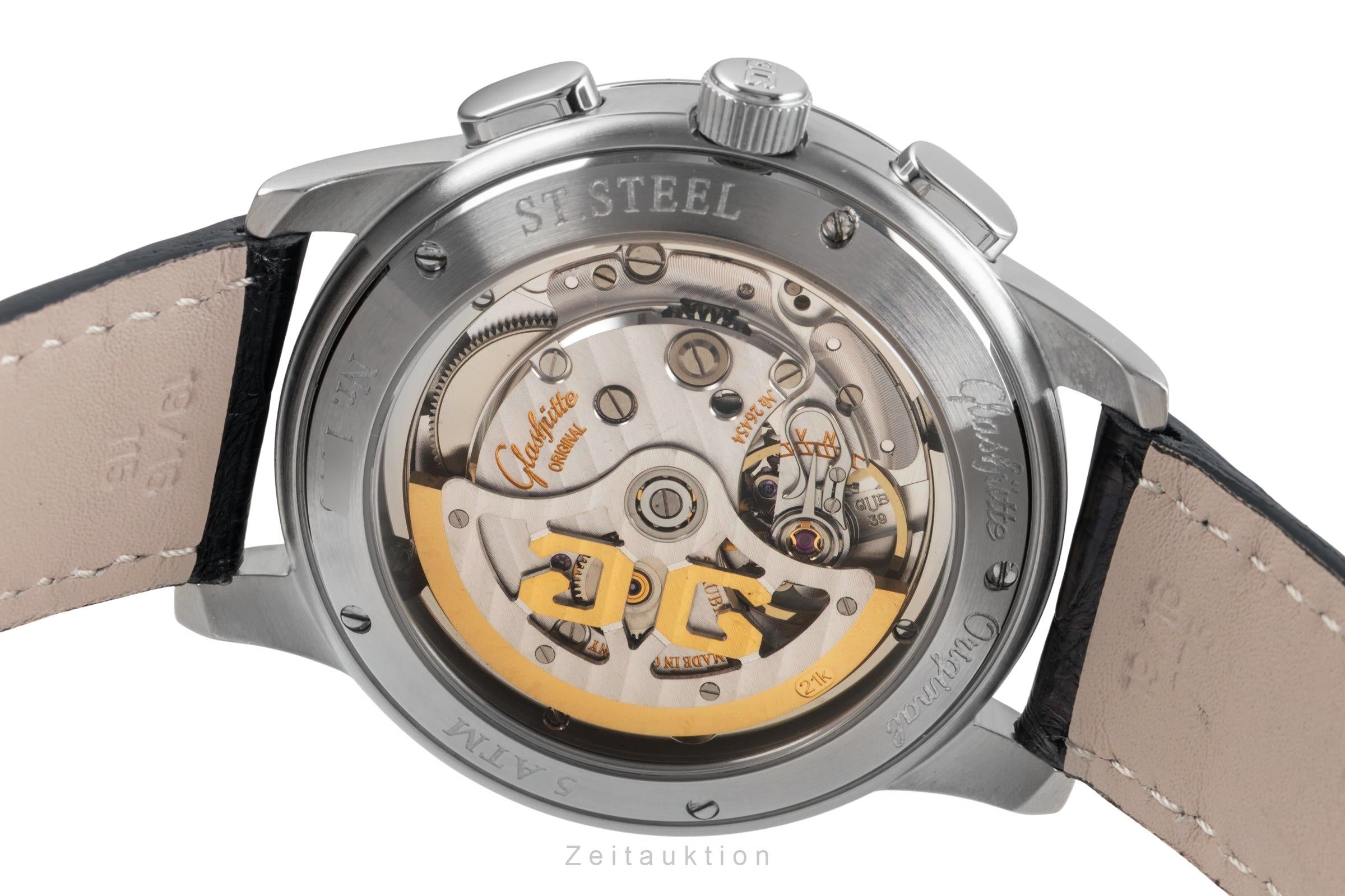 Glashütte Senator cronografo acciaio automatismo orologio da uomo 39-32-11-13-04  [2502210]