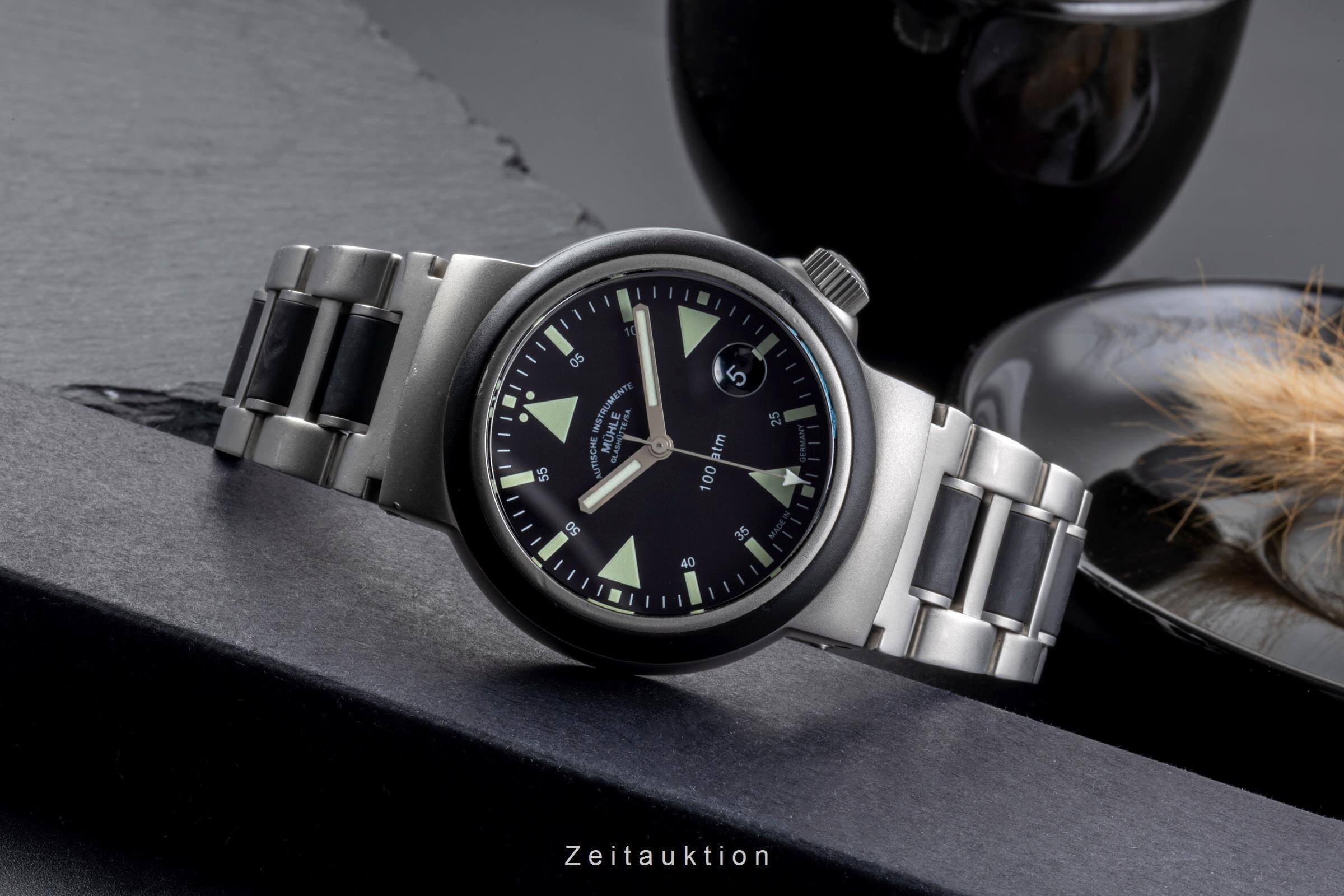 Mühle Rescue Timer acero automático reloj para caballeros M1-41-03-MB LP: 2250EUR  [2502211]