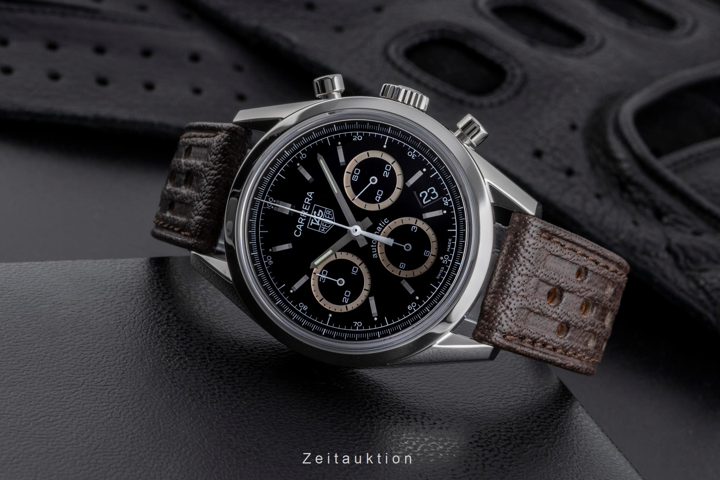 Tag Heuer Carrera chronograph steel automatic Kal. 17 Ref. CV2113