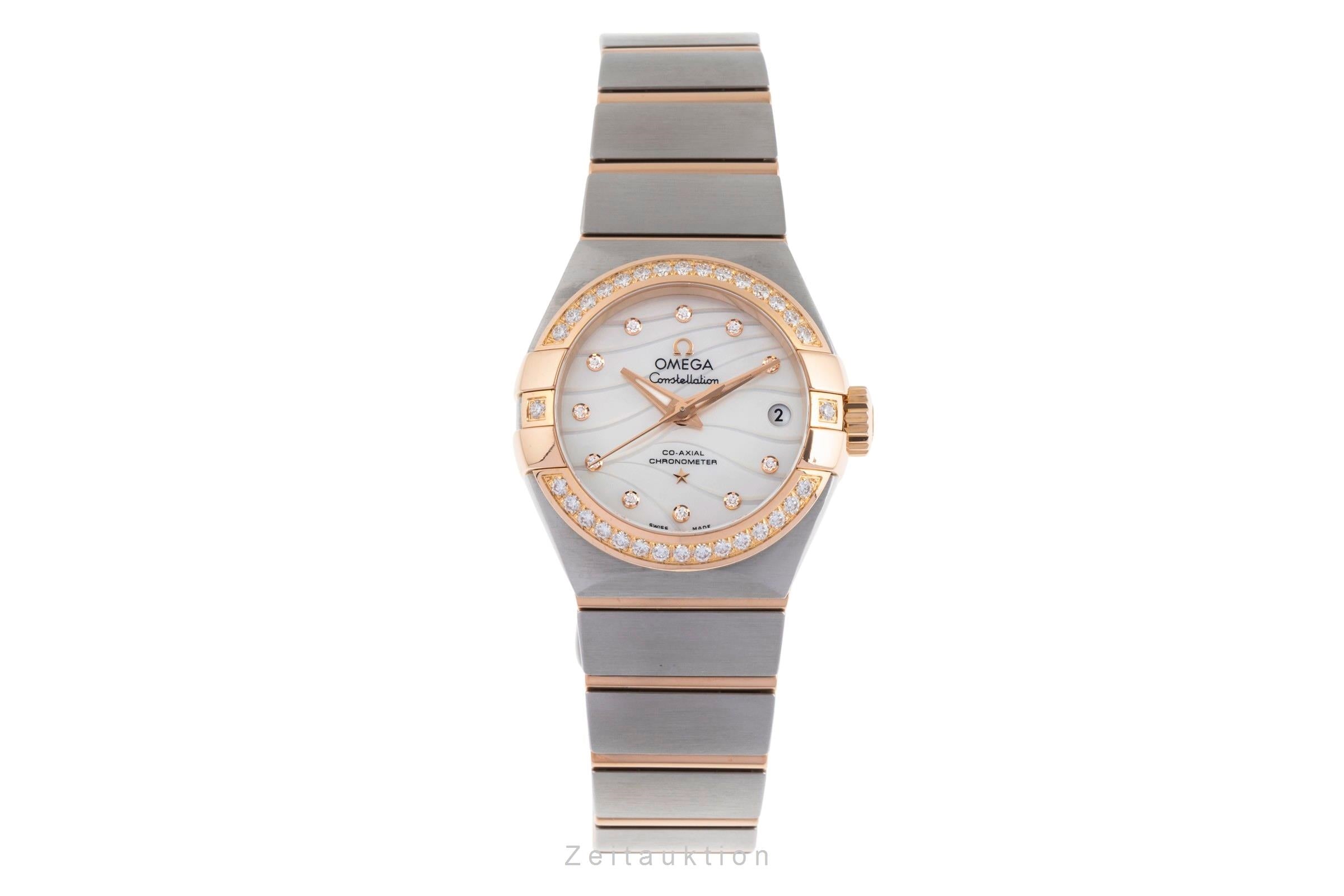 Omega Constellation steel / gold automatic women's watch 123.25.27.20.55.004  [2502219]