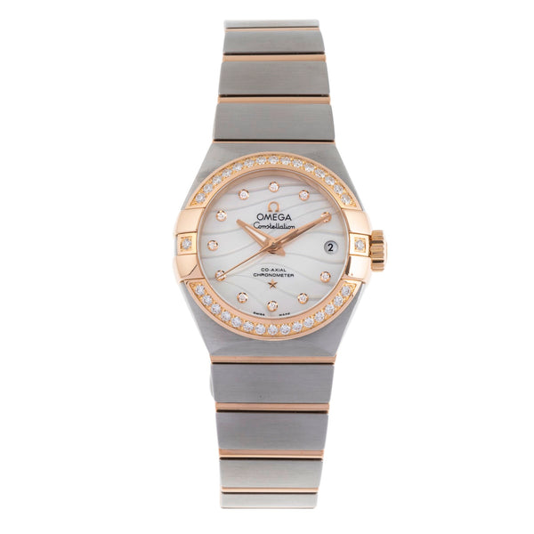 Omega Constellation steel / gold automatic women's watch 123.25.27.20.55.004  [2502219]